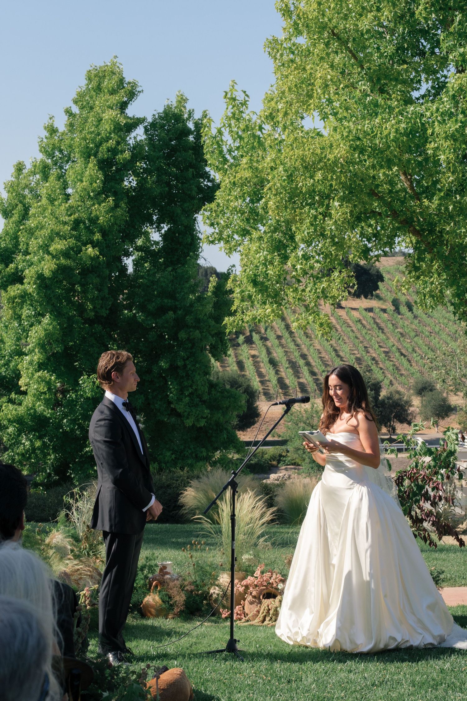 Ceremony for Santa Ynez Ranch Wedding.