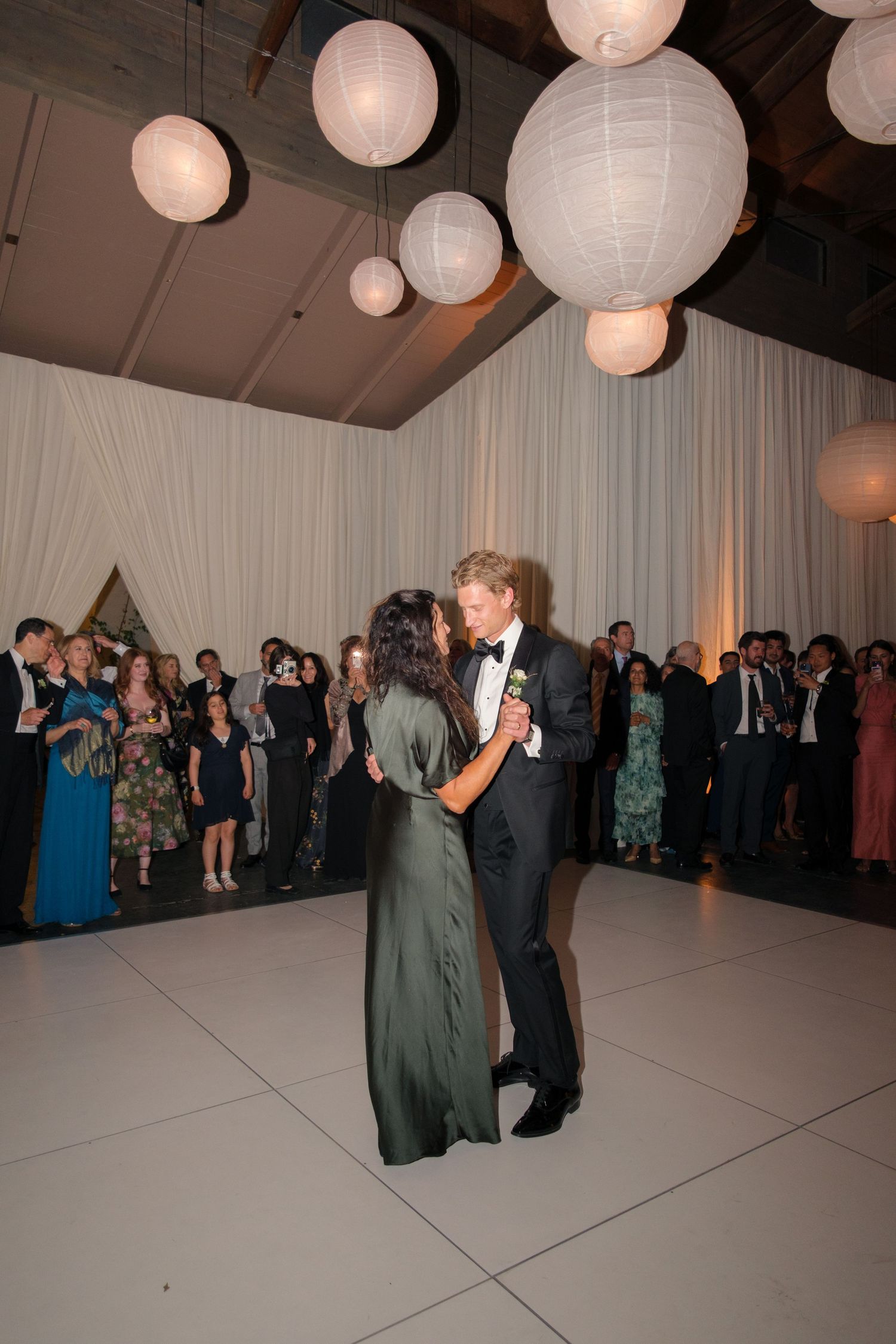 Reception for luxe Santa Ynez Ranch Wedding.