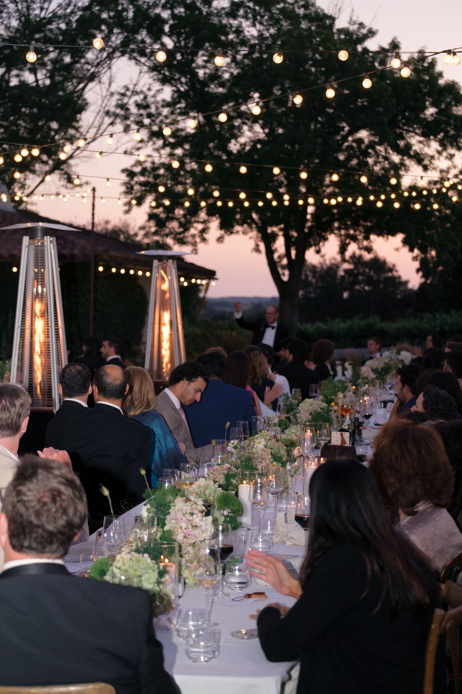 Reception for luxe Santa Ynez Ranch Wedding.