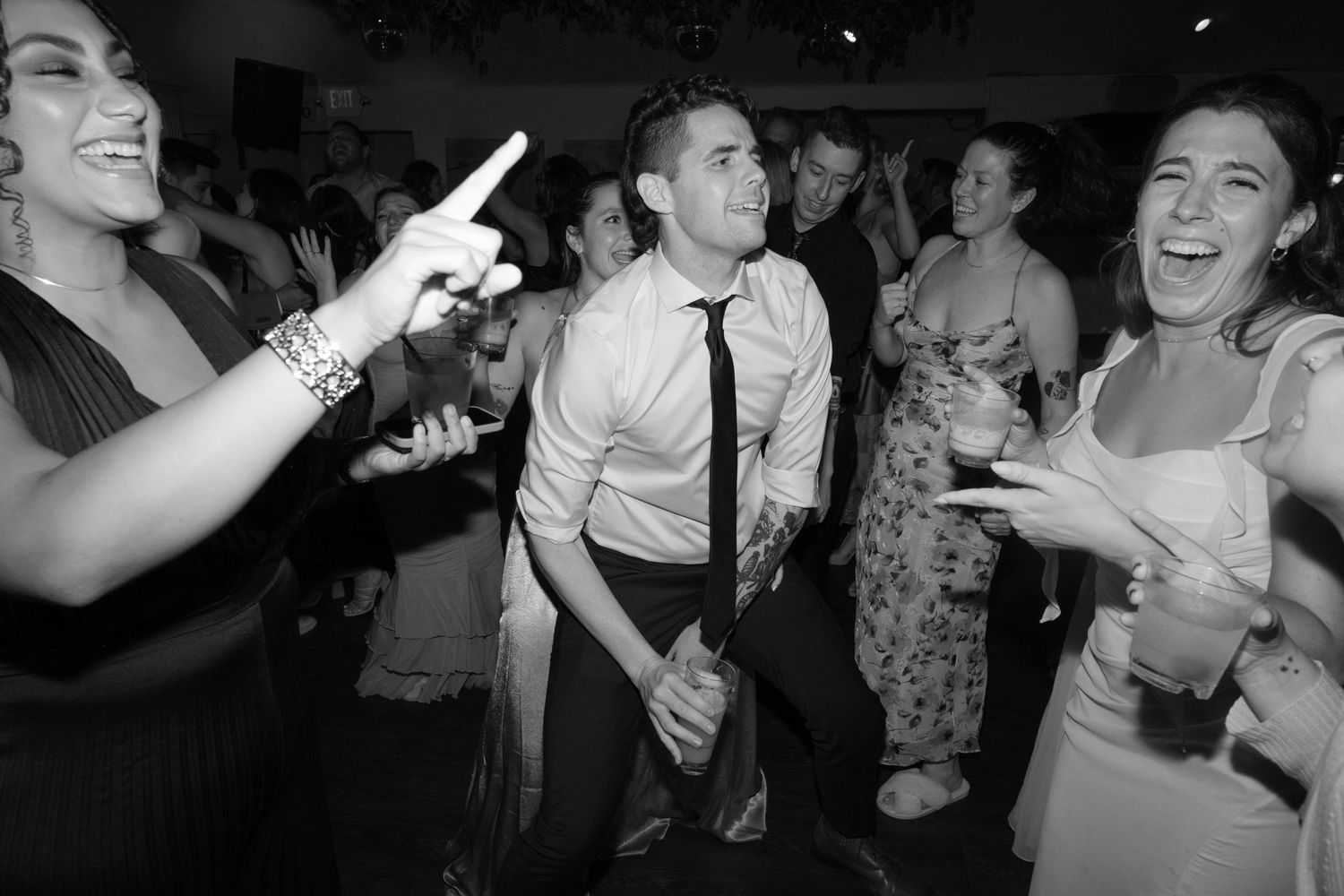 Candid reception photography at a Santa Barbara Wedding.