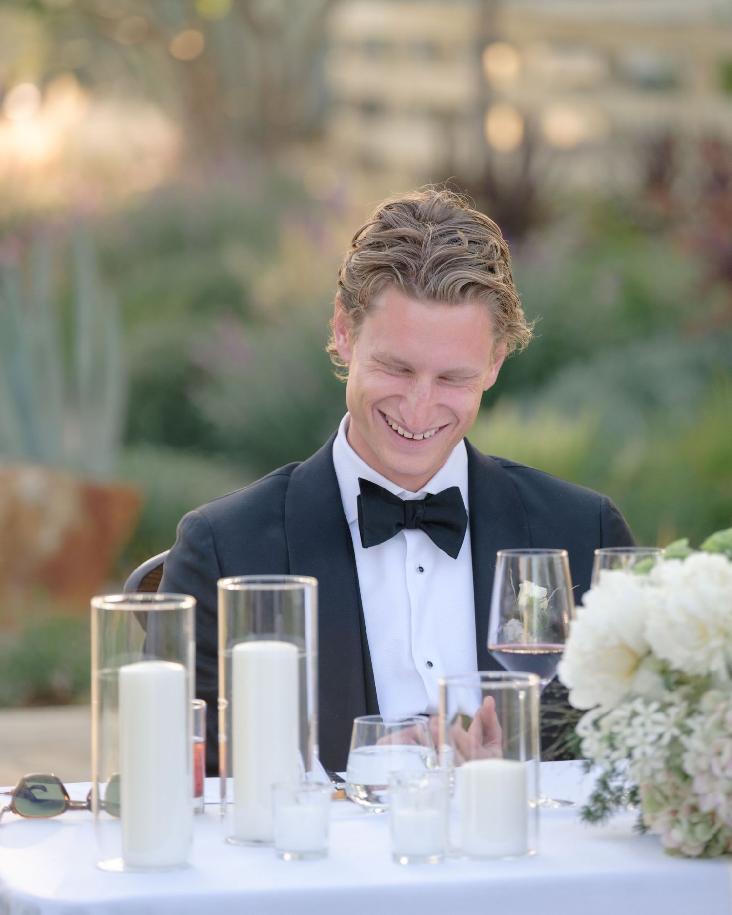 Cocktail hour for Santa Ynez Ranch Wedding
