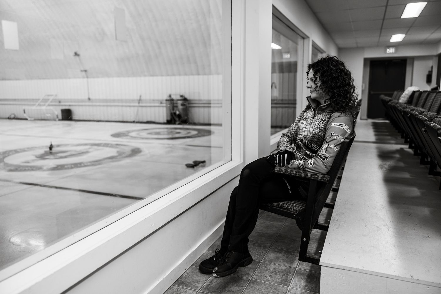 prairie winter photography session curling female sask curling rink session life captured, Saskatchewan photographer