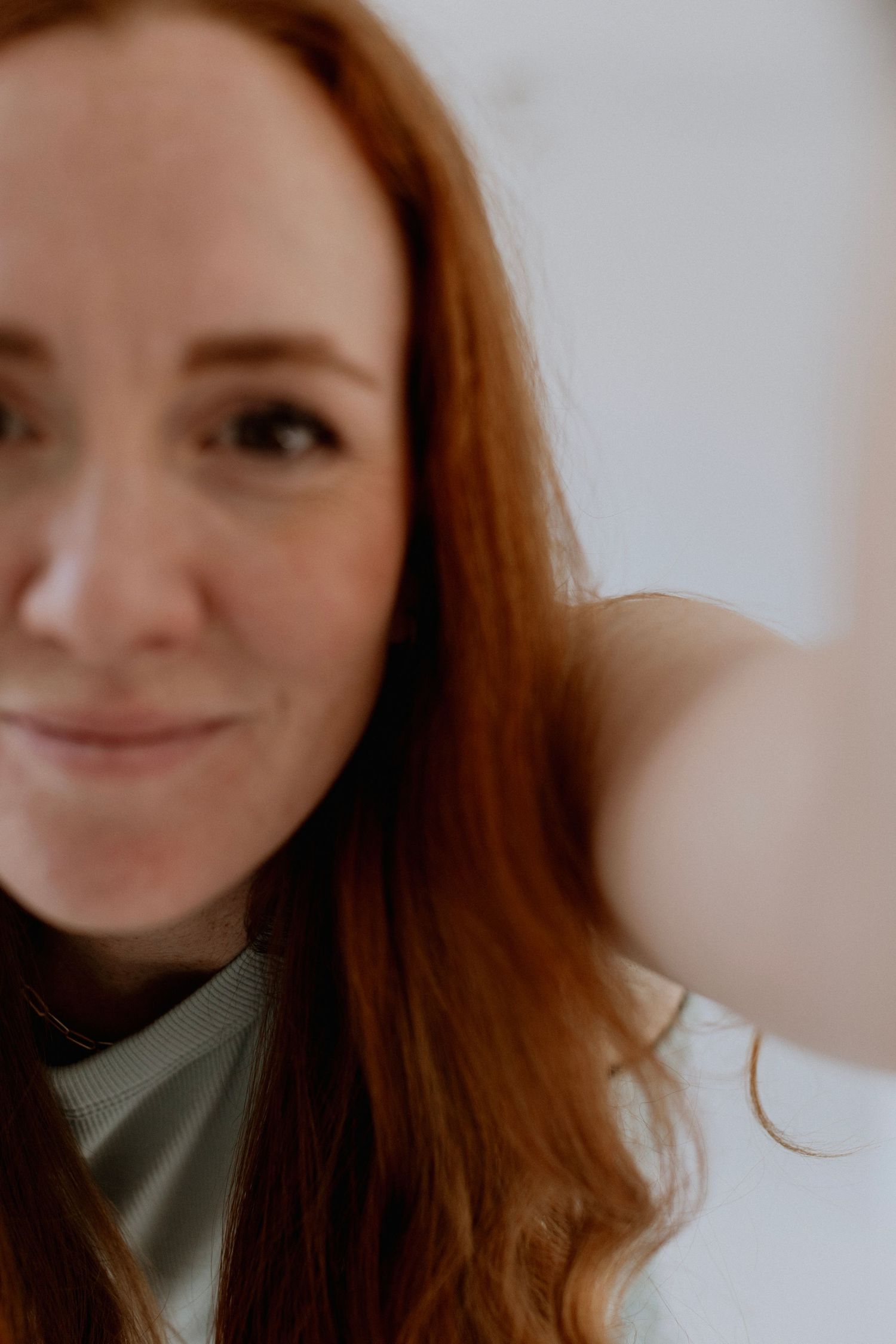 unconventional headshot, social media content, photographer content, photographer self portrait, out of focus, Saskatchewan photographer