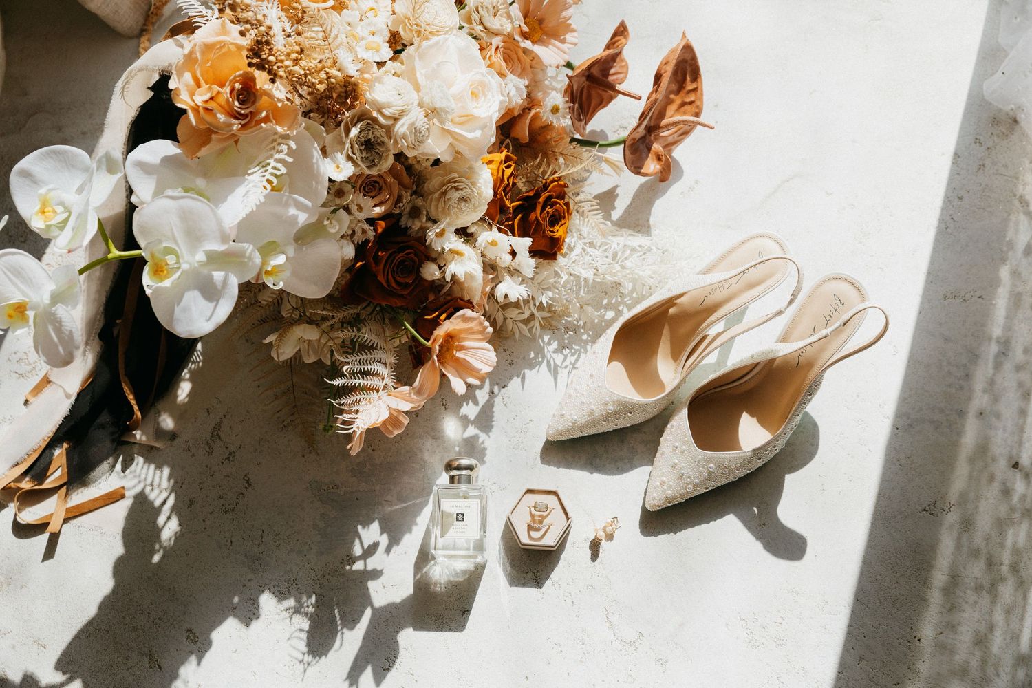 Bridal Details taken during getting ready photos at a fall wedding in North Carolina