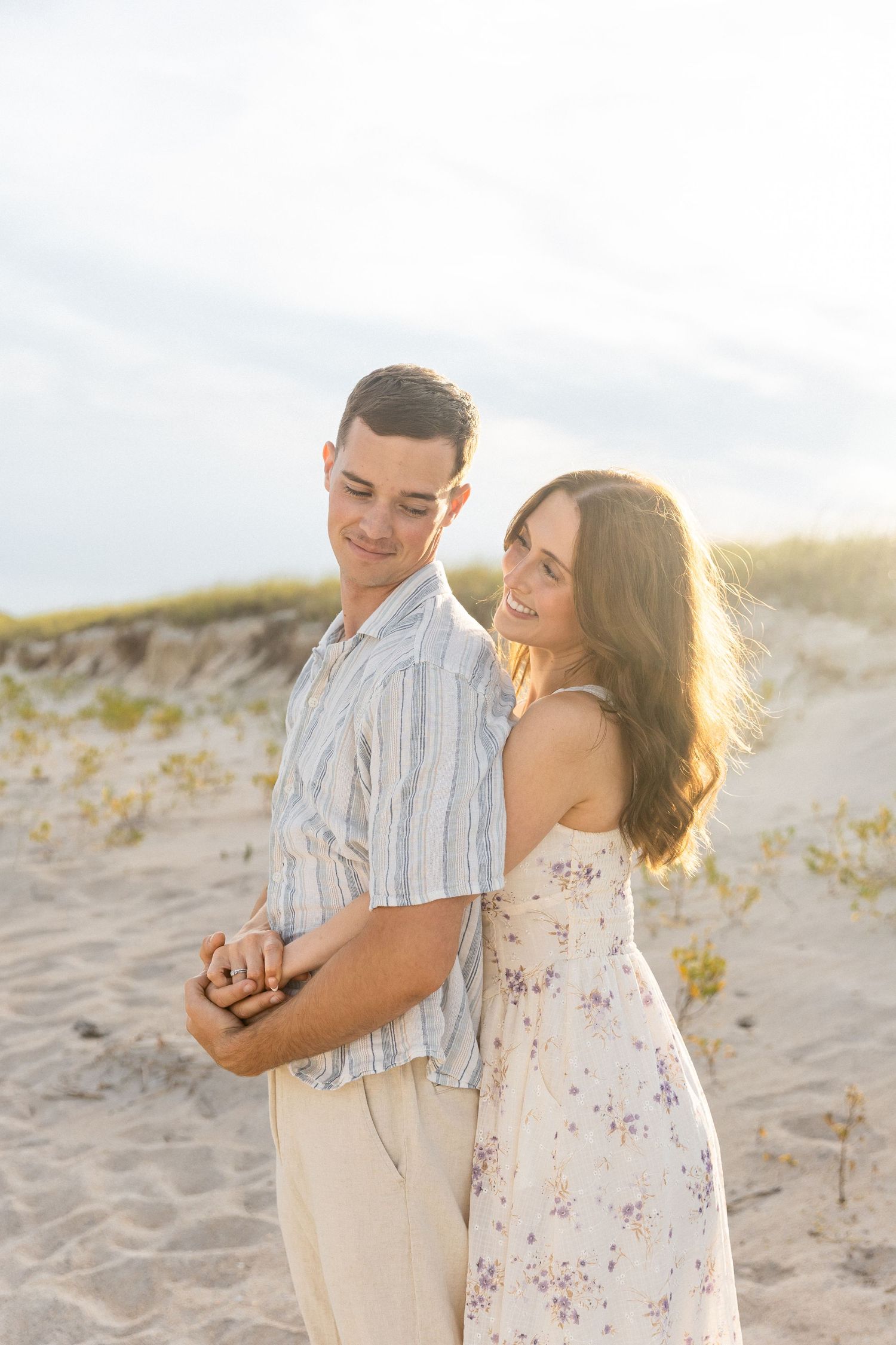 Sand dunes doing golden hour at north topsail beach