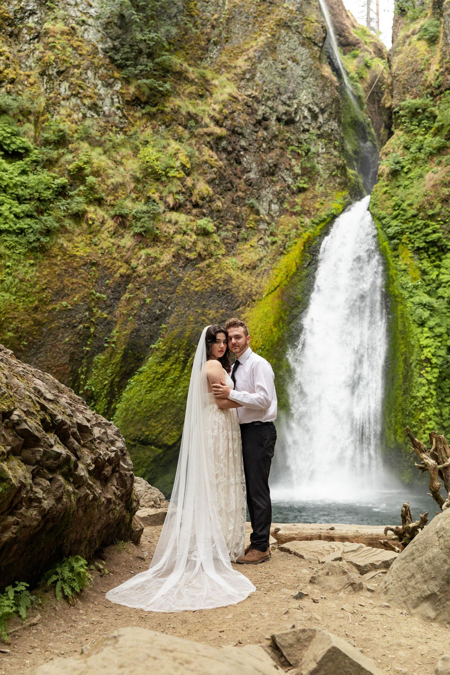 North Carolina Water Fall Elopement