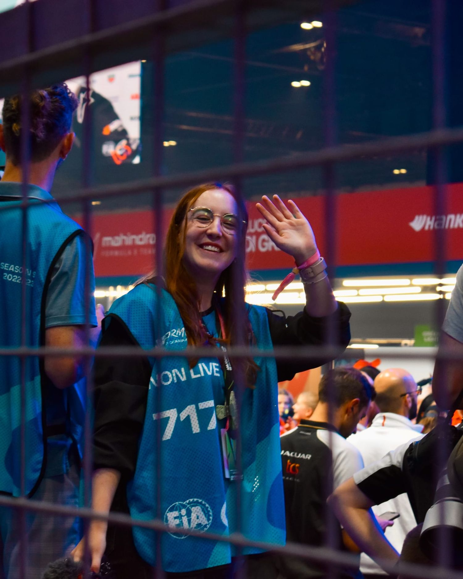 Theresa beim London E-Prix Podium.