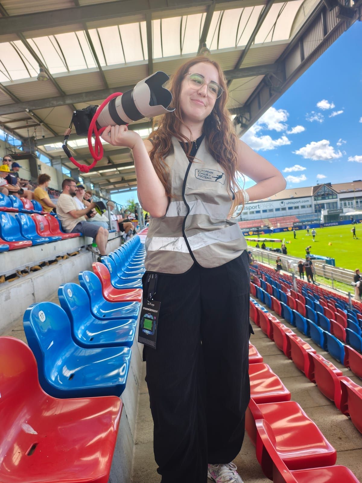 Theresa beim Football.