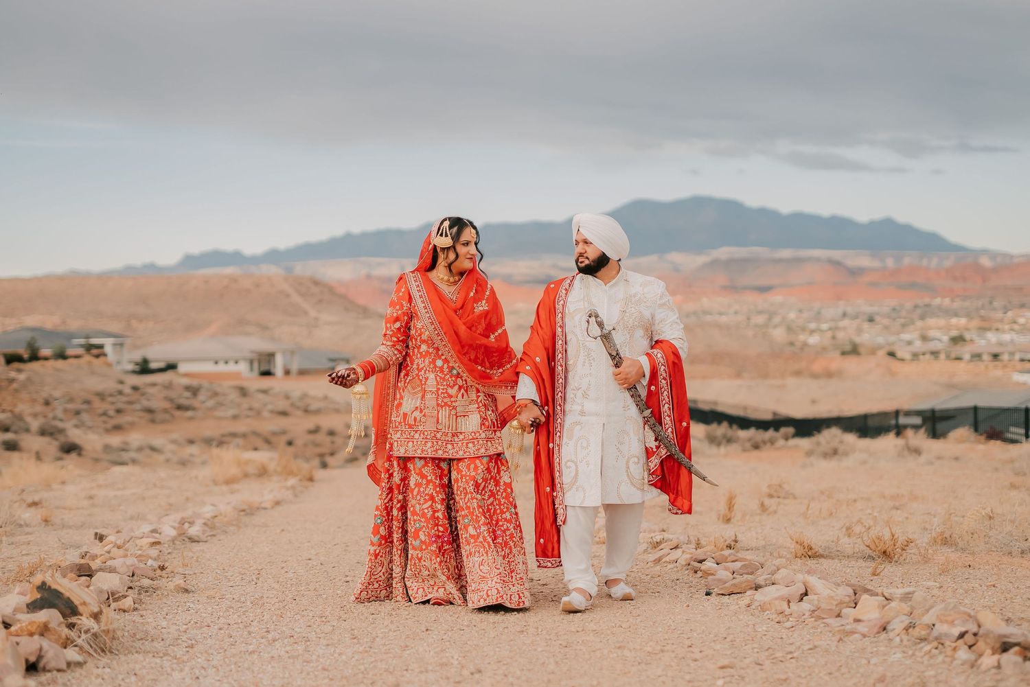 punjabi wedding couple photography