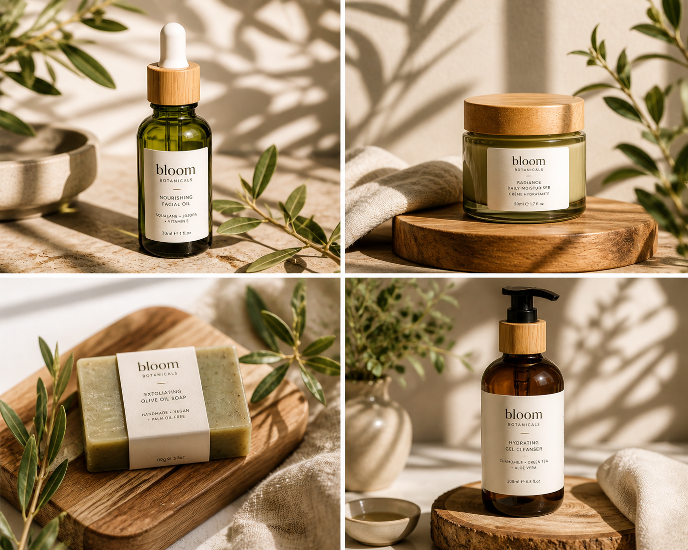 product Fotografie, gezichtsverzorgingscrèmes