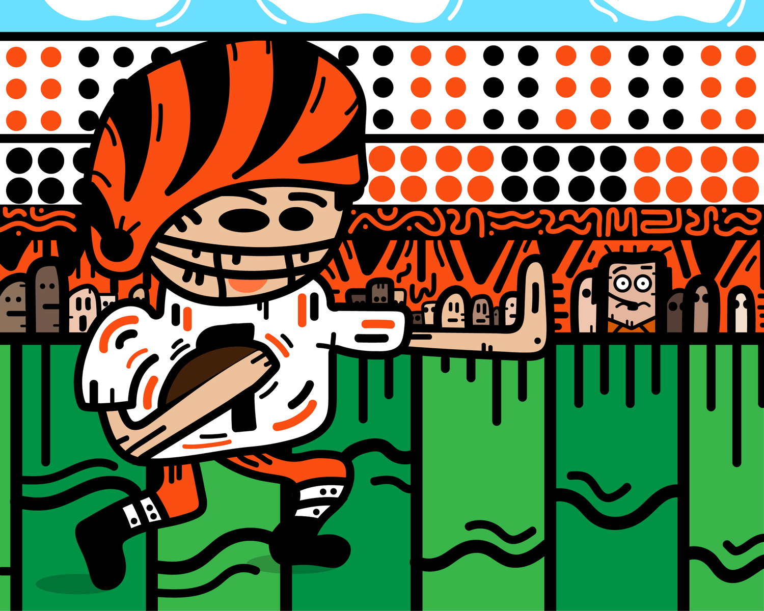 Stripped Football.