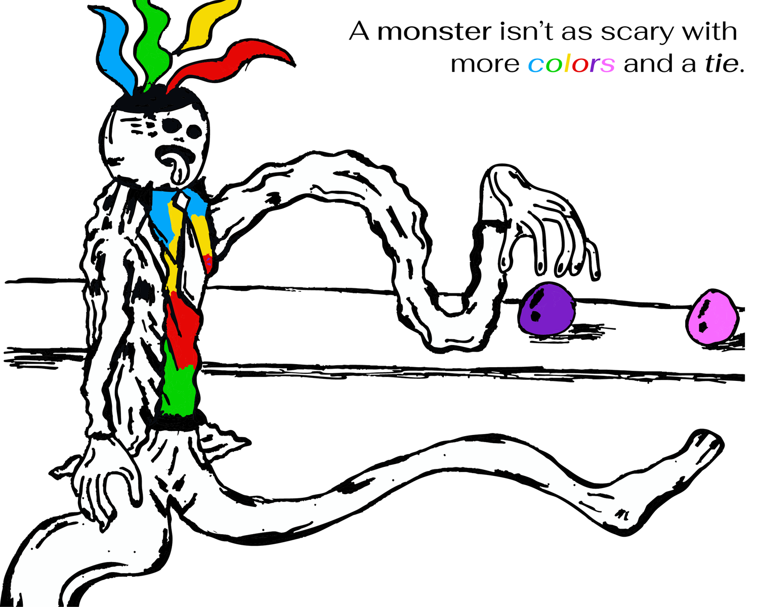 A Colour Monster.