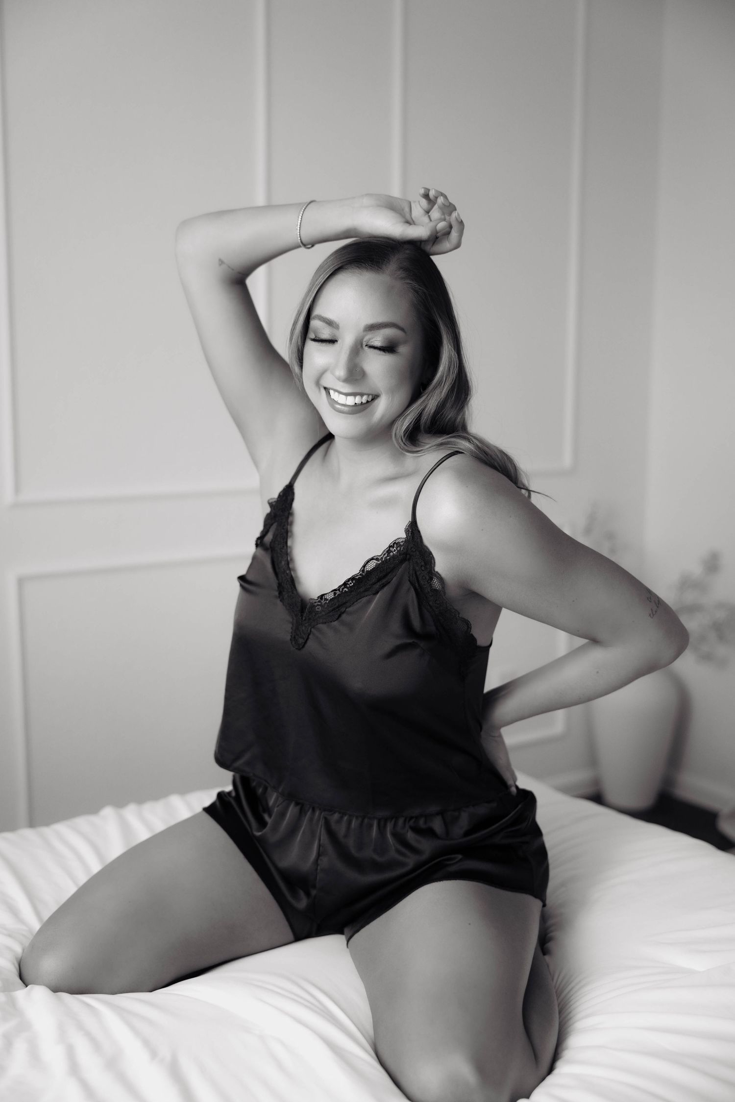 Boudoir session for woman celebrating self-love