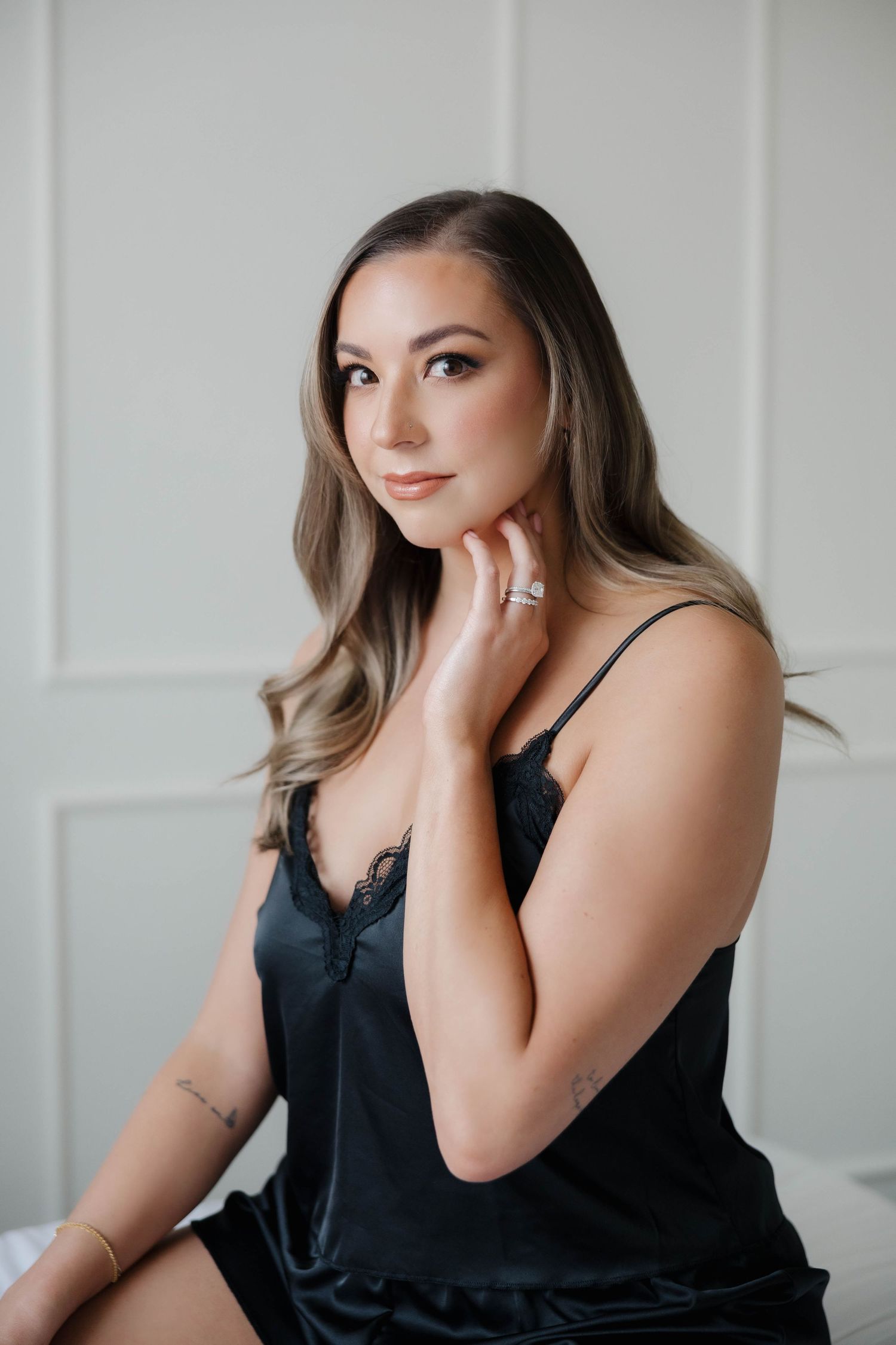 Boudoir session for woman celebrating self-love