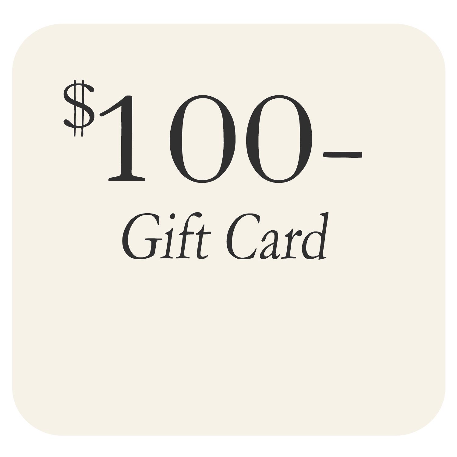 A $100 Gift Card to gift a special person. Perfect for Baby showers, birthdays, Sweet 16, seniors, engagements and weddings in San Antonio.