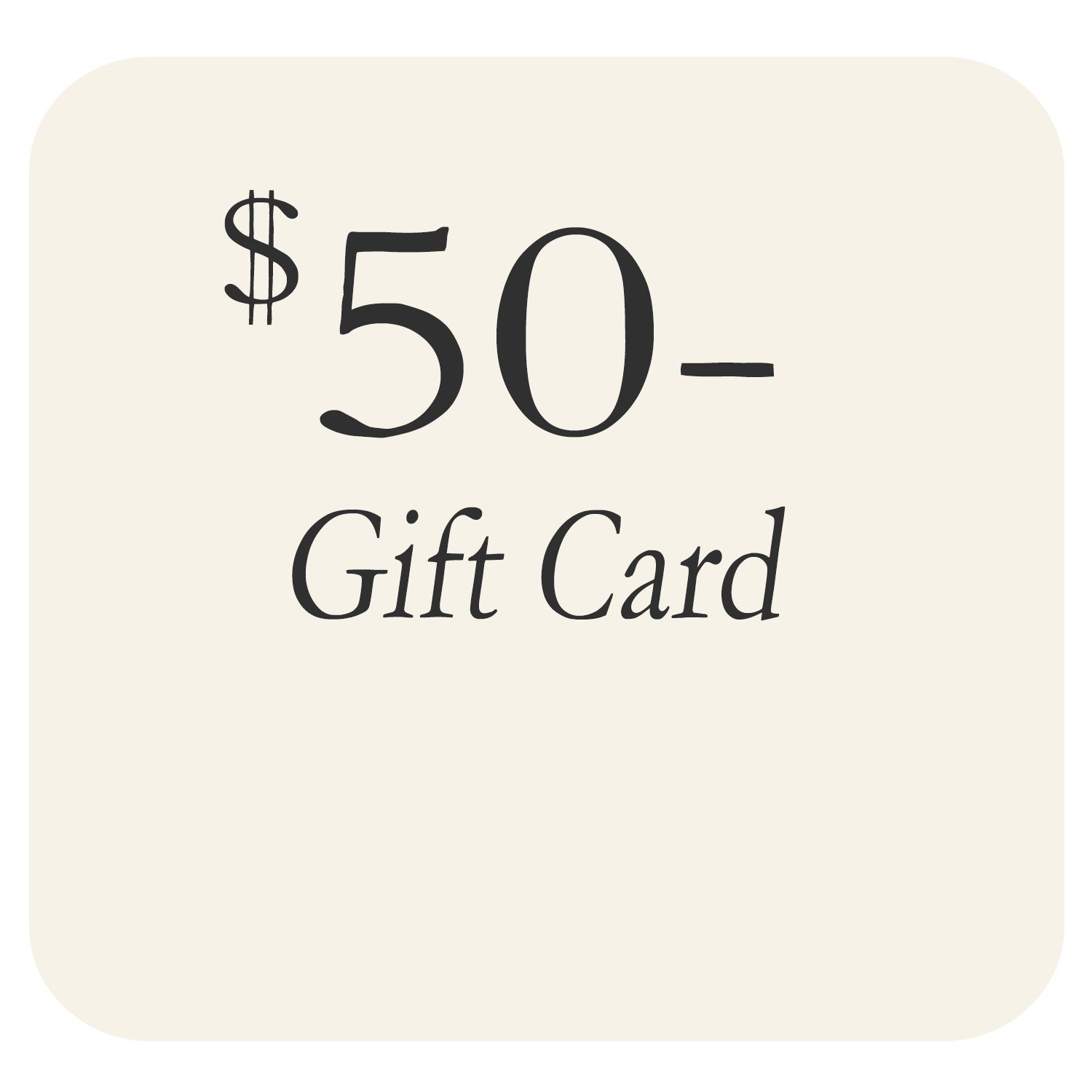 A $50 Gift Card to gift a special person. Perfect for Baby showers, birthdays, Sweet 16, seniors, engagements and weddings in San Antonio.