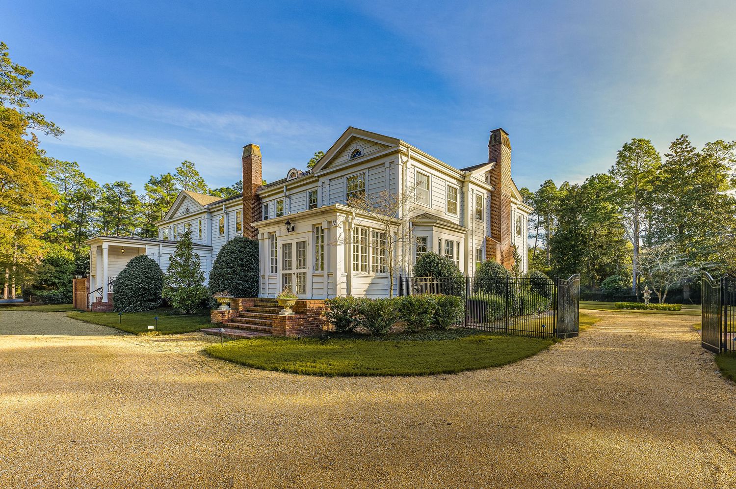 Residential real estate photography of an historic single-family home in Pinehurst, NC called Thistle Dhu.