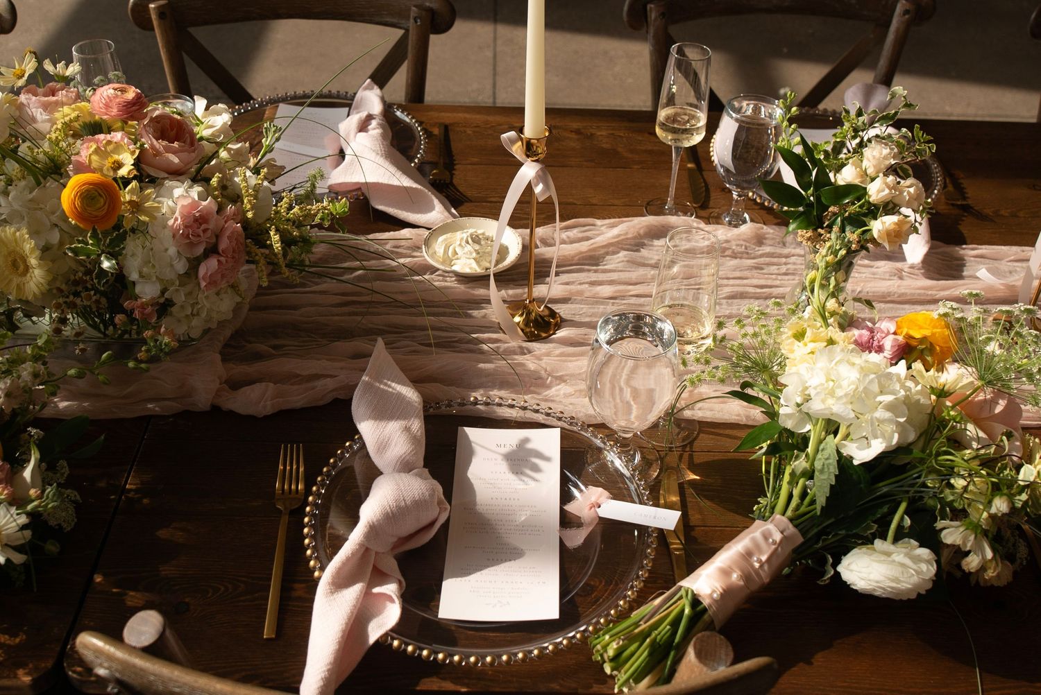 wedding tablescape