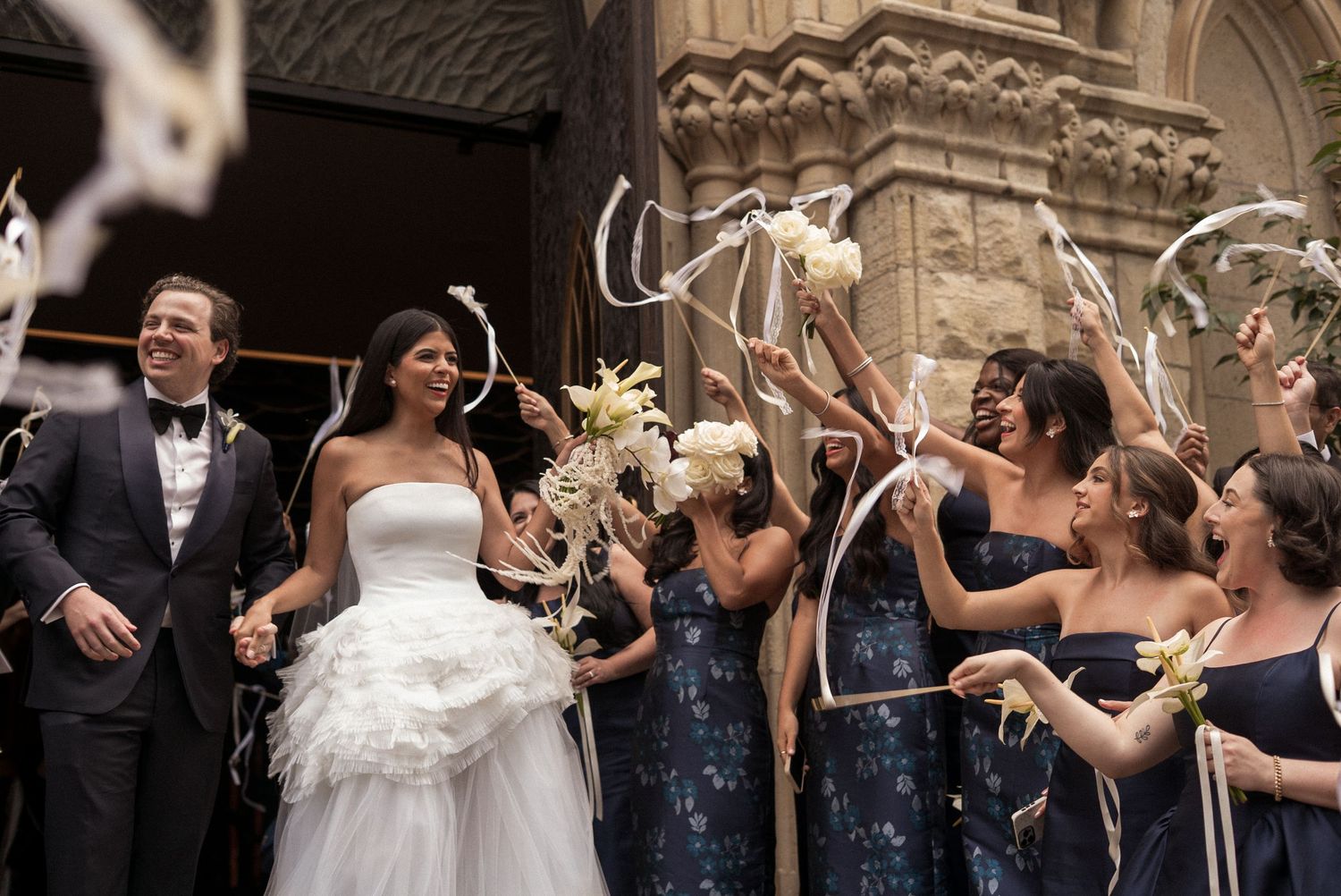 cathedral exit wedding