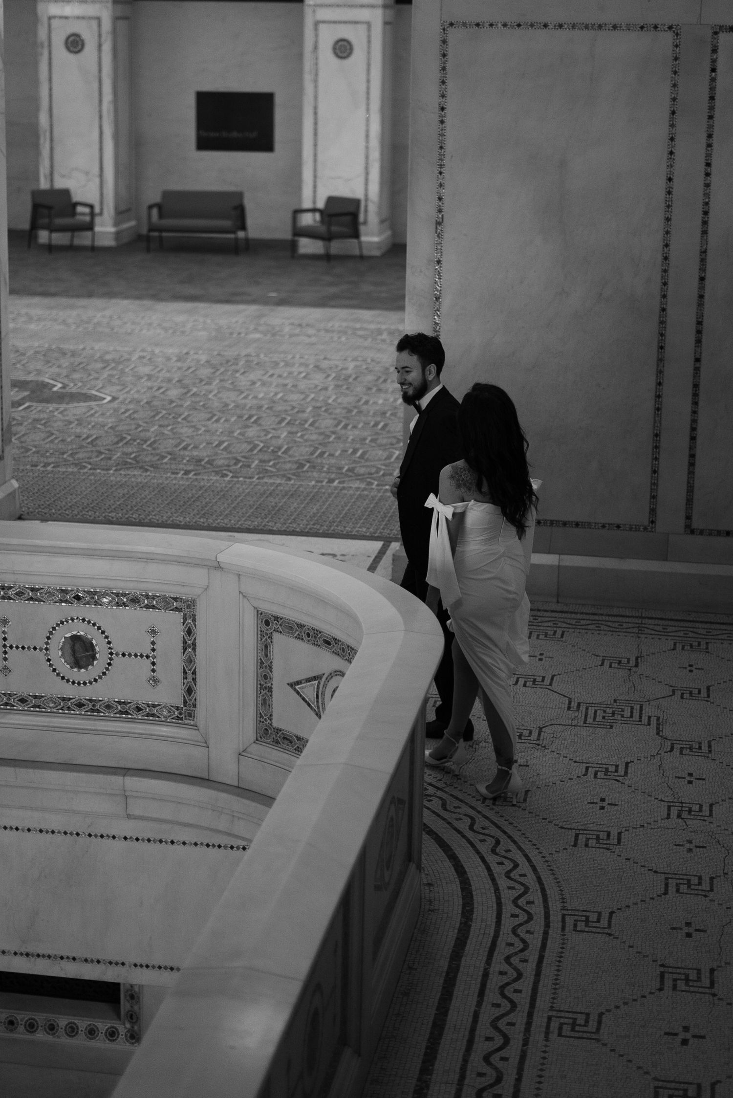 black and white documentary style photo