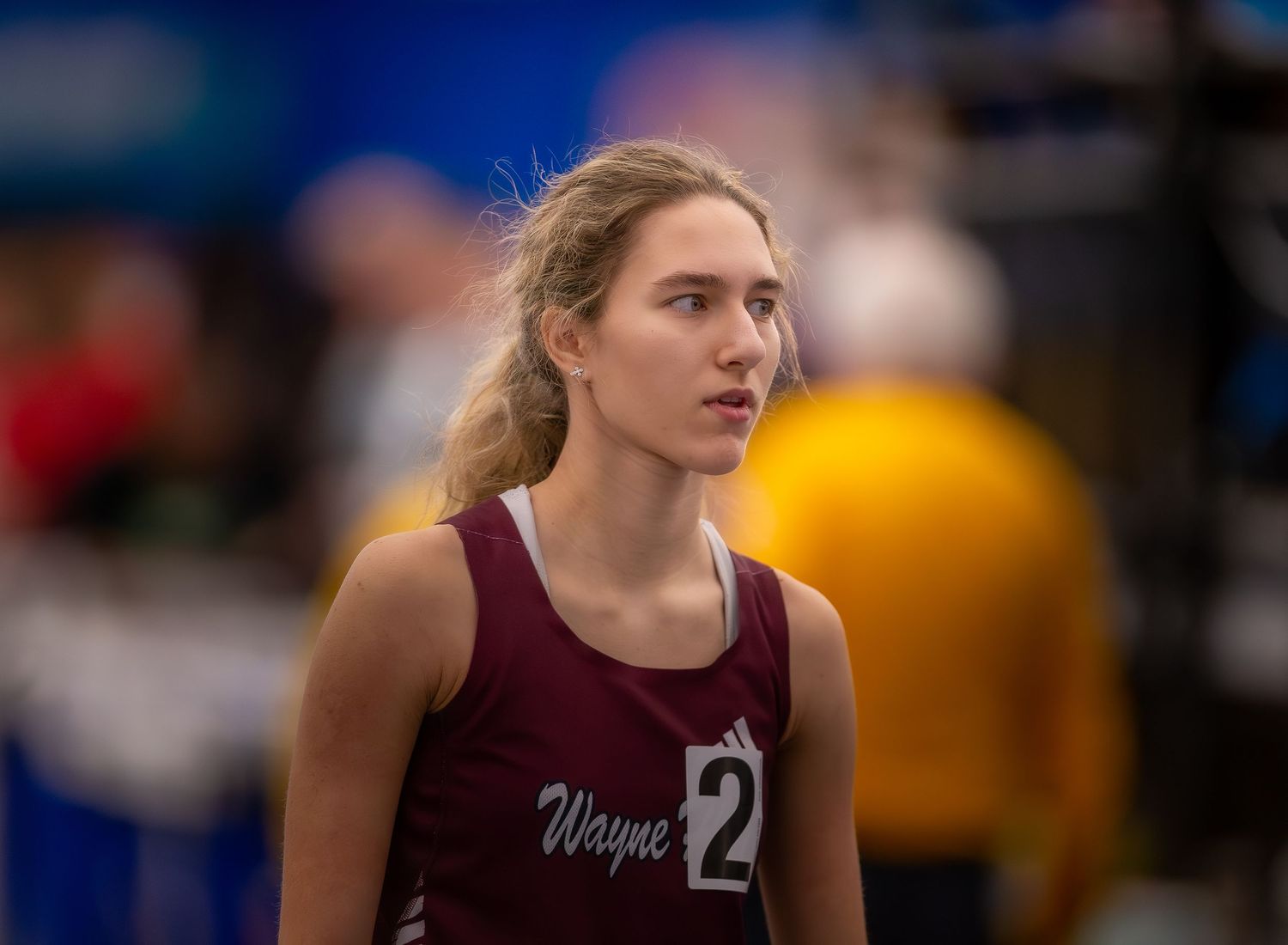 Wayne High School track athlete candid pose in Ocean County, New Jersey.