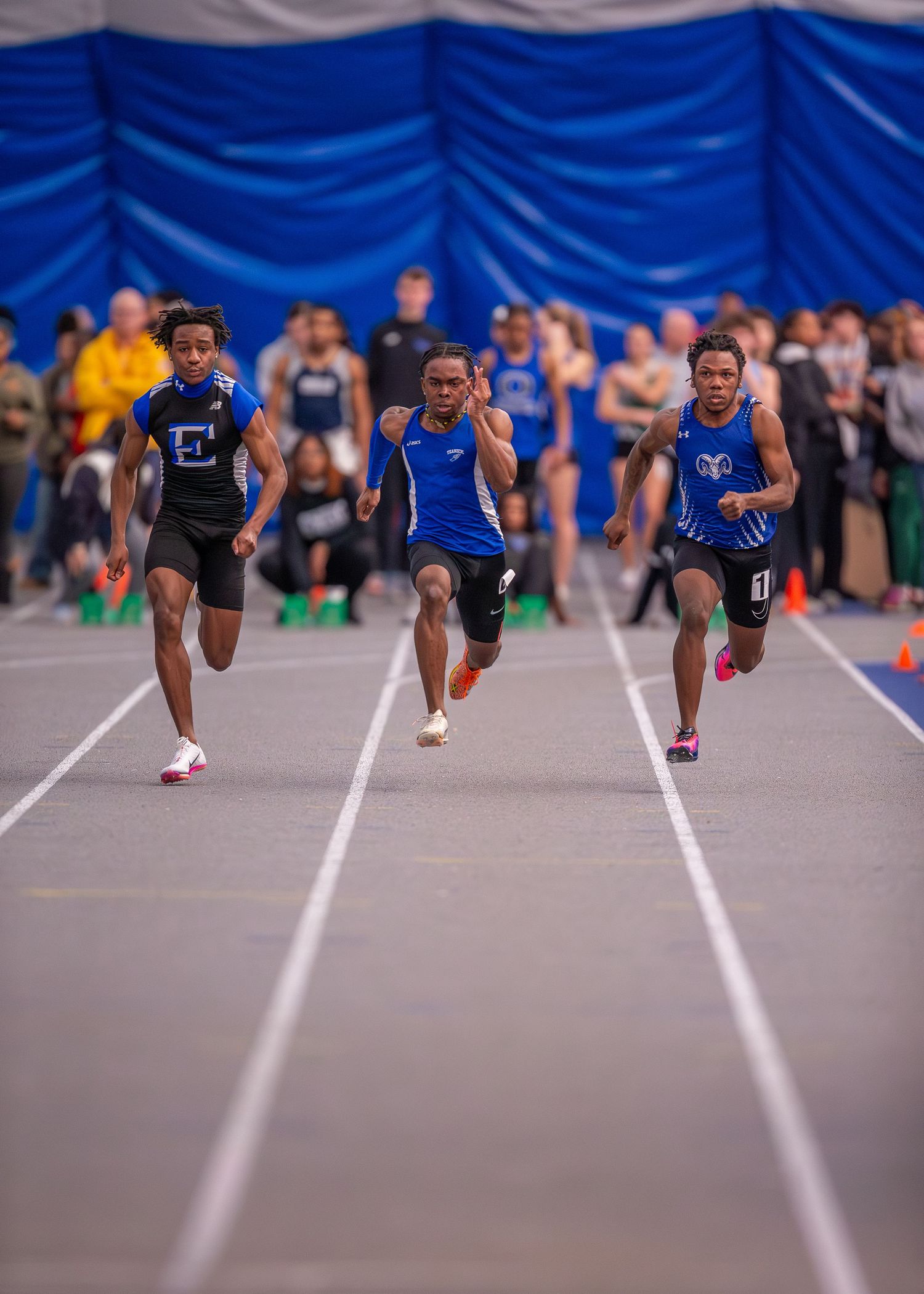 Track atheletes running race in Ocean County, New Jersey.