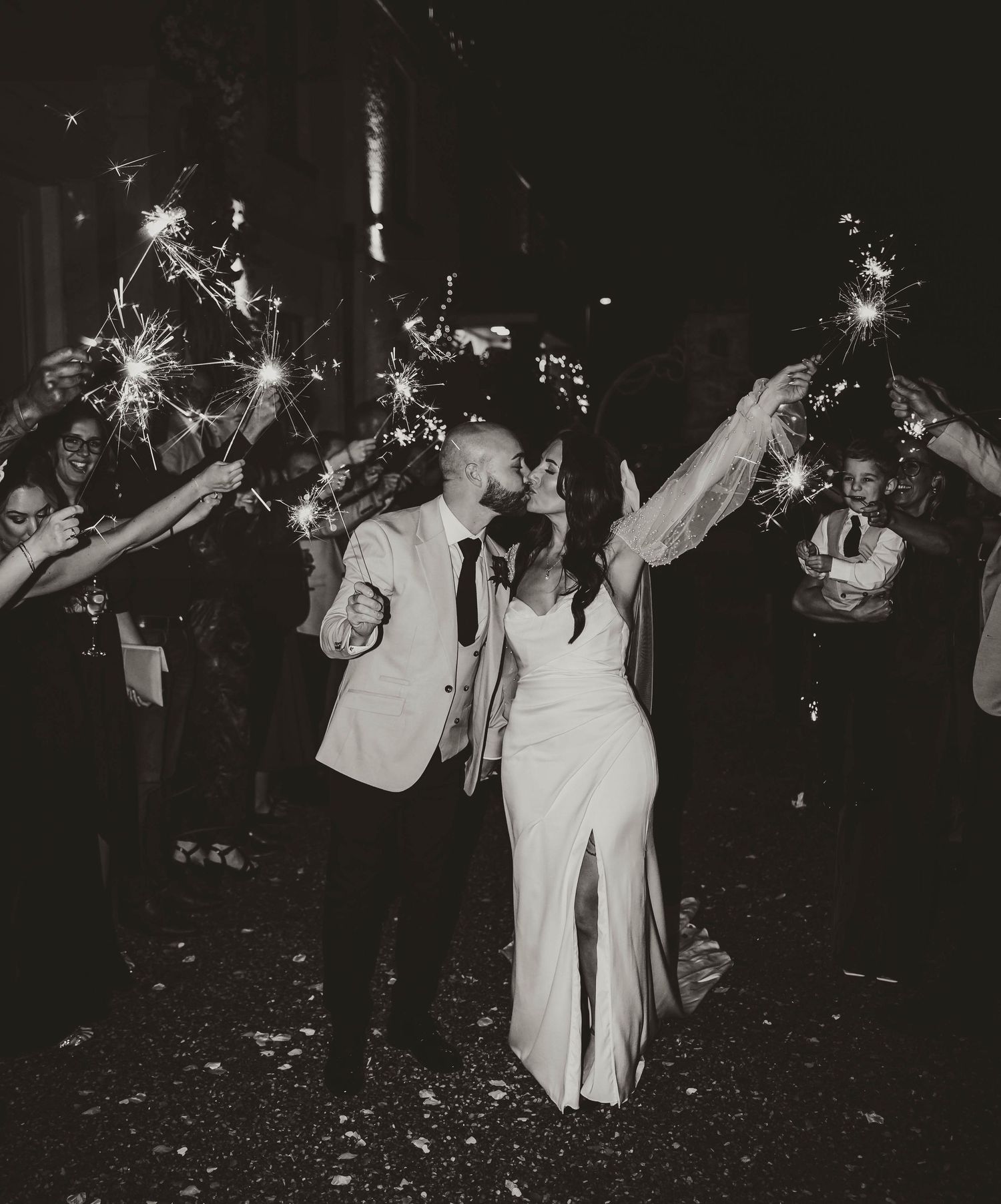 wedding photography | Sparkler photo