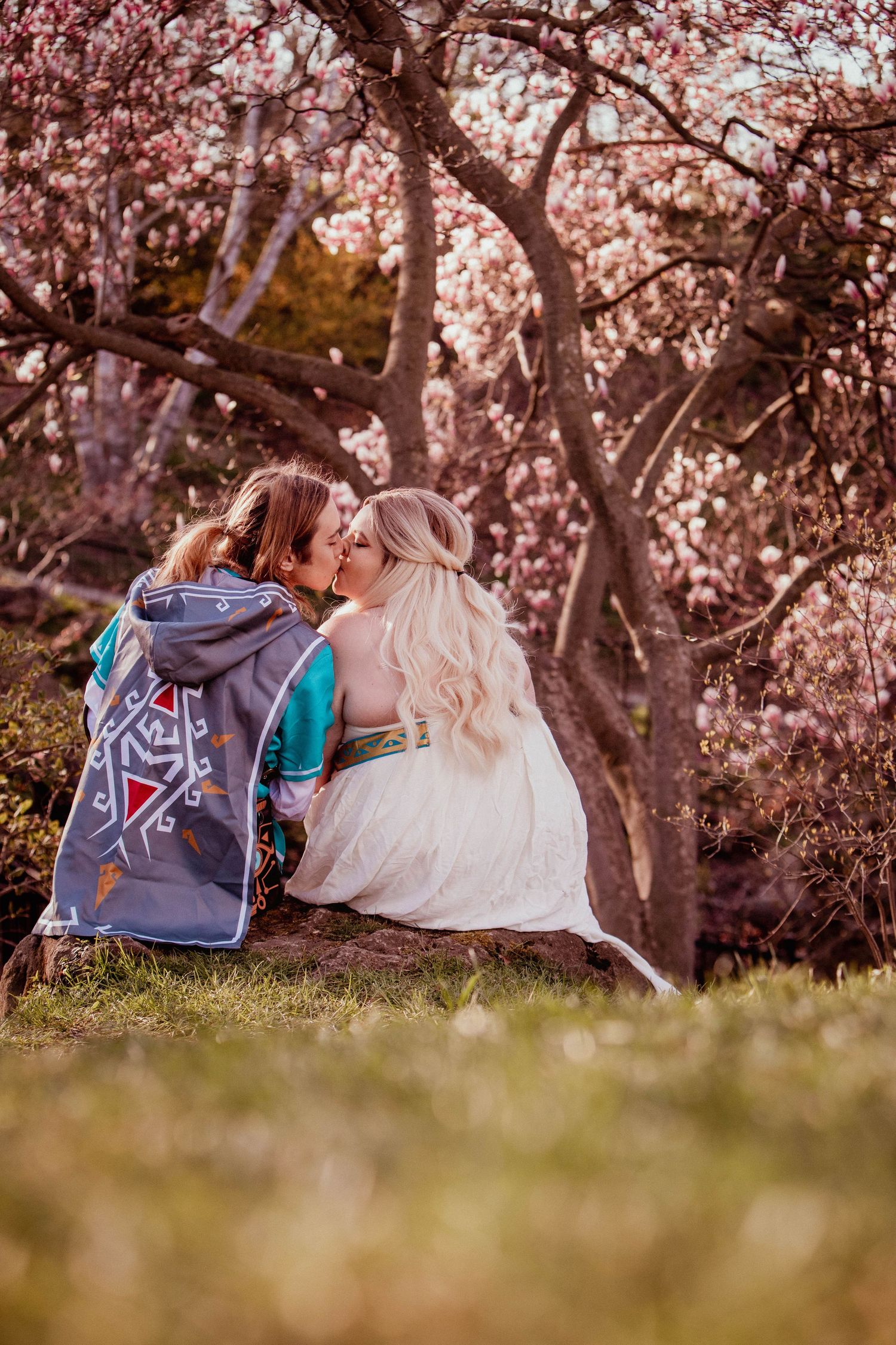 Toronto Cherry Blossom Engagement Photo Shoot