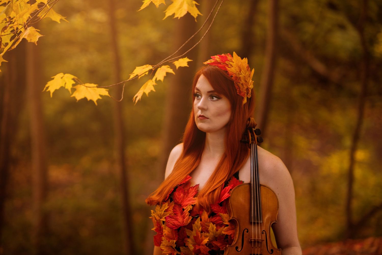 Poison Ivy cosplay portrait