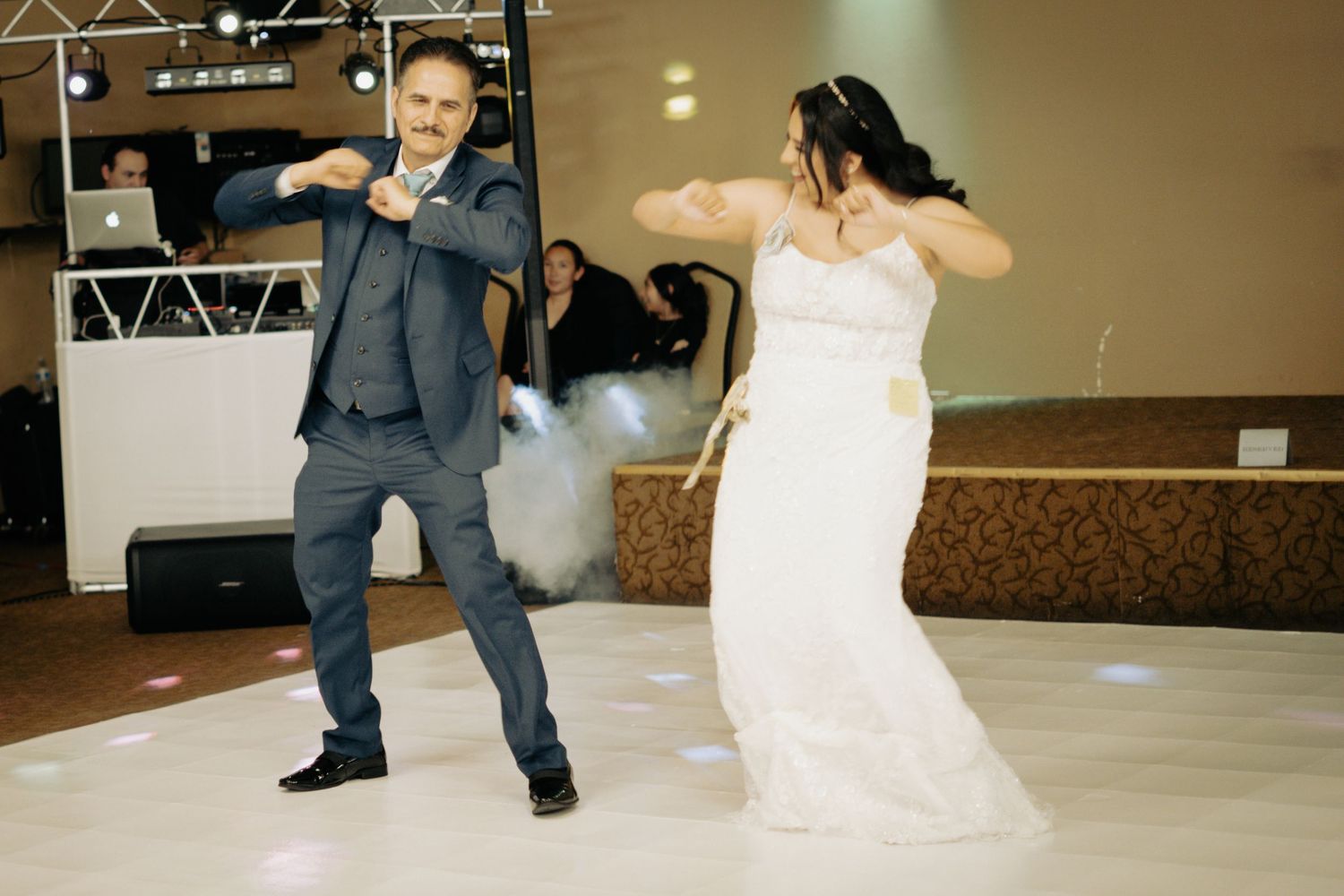 Wedding dance with bride and father