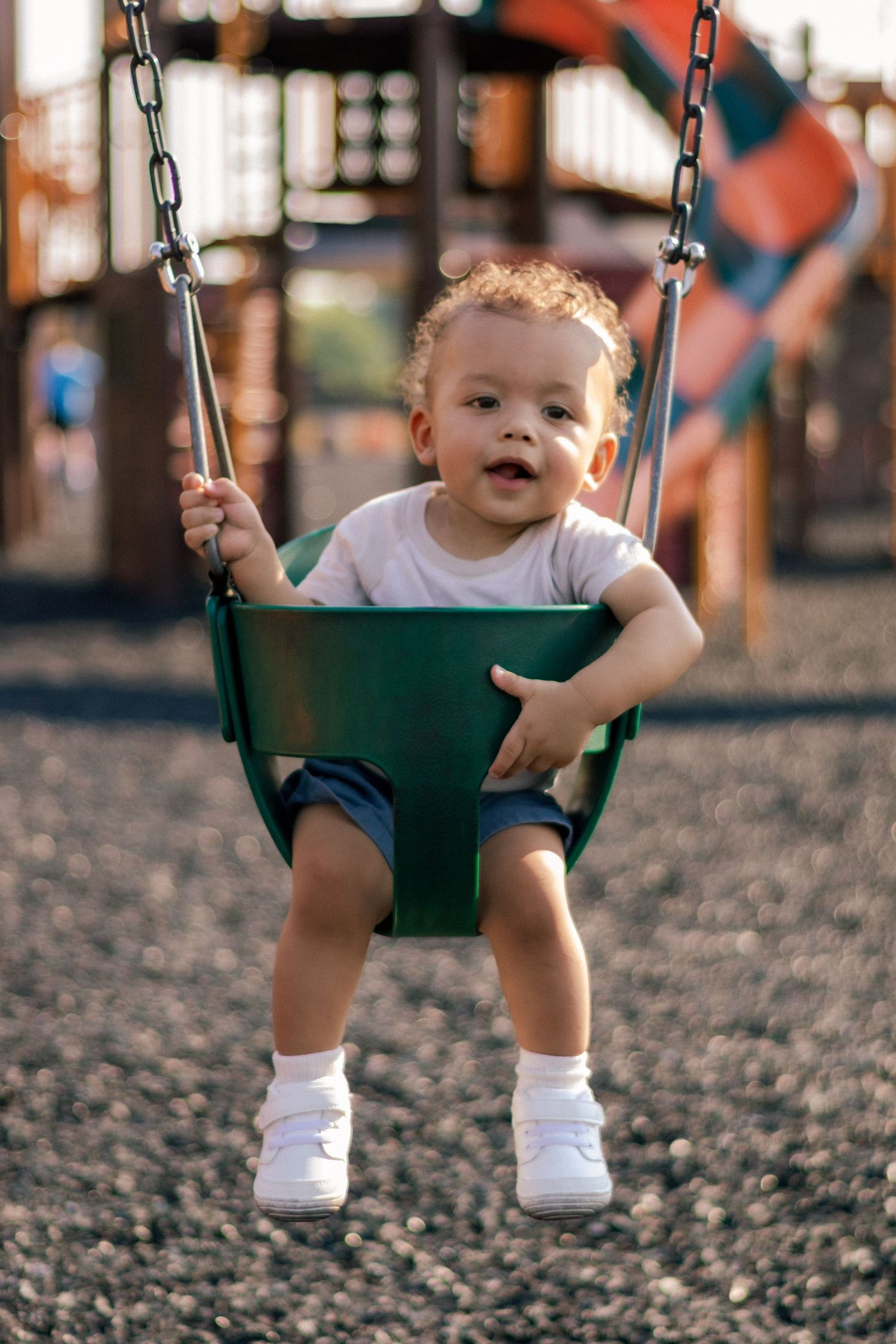 Toddler swinging