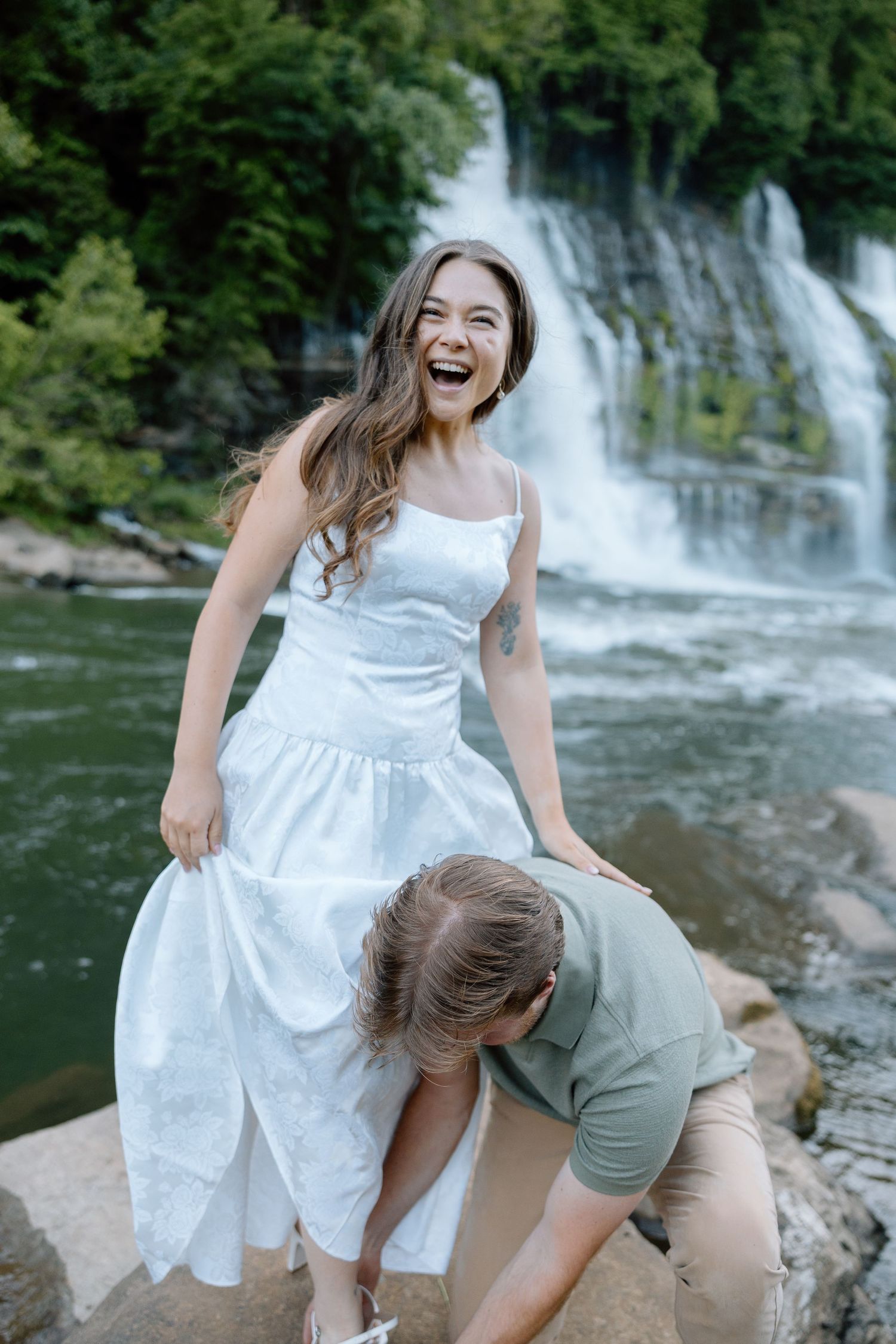 Twin Falls, Rock Island State Park, Elopement, Middle Tennessee Elopement Photographer