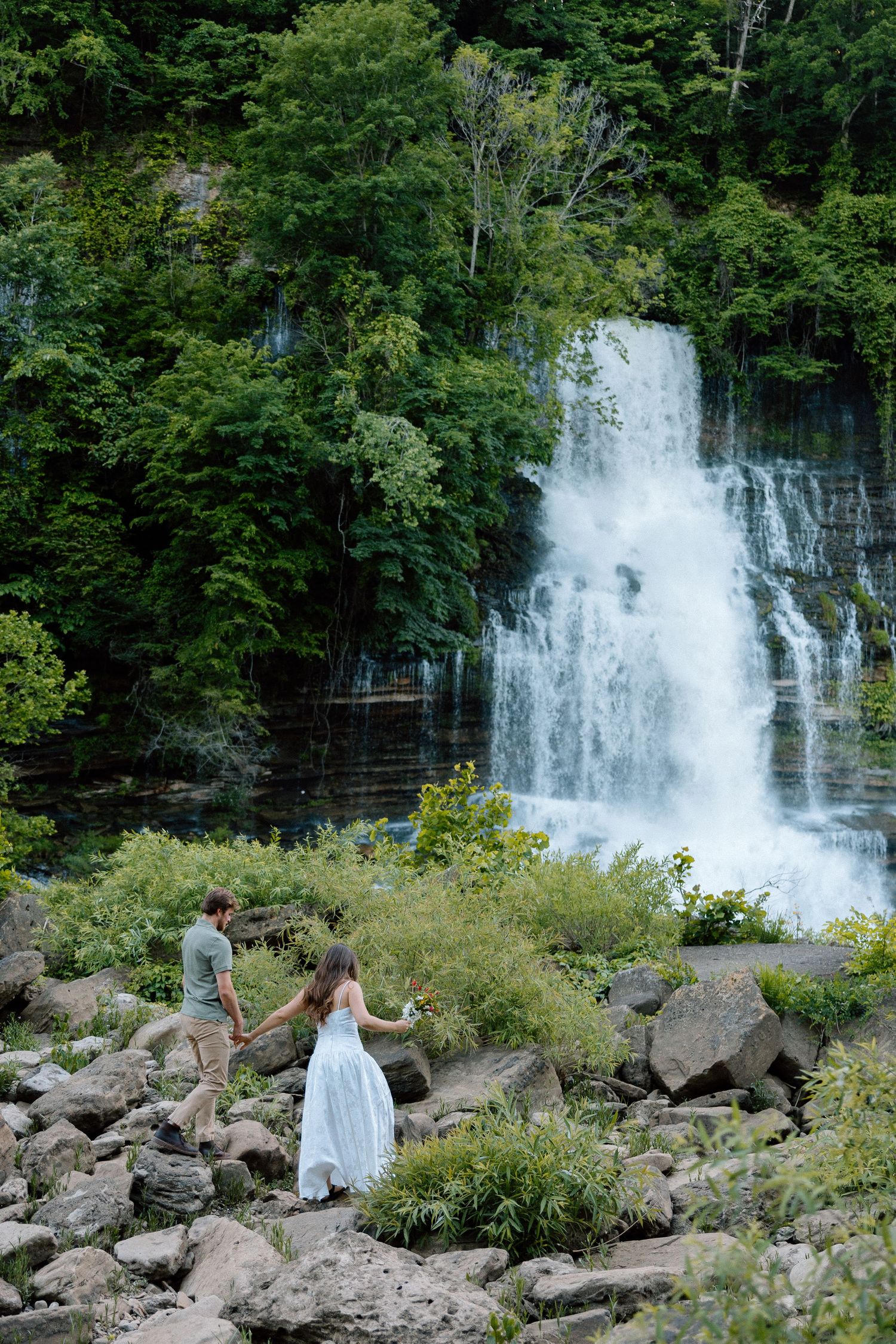 Twin Falls, Rock Island State Park, Elopement, Middle Tennessee Elopement Photographer