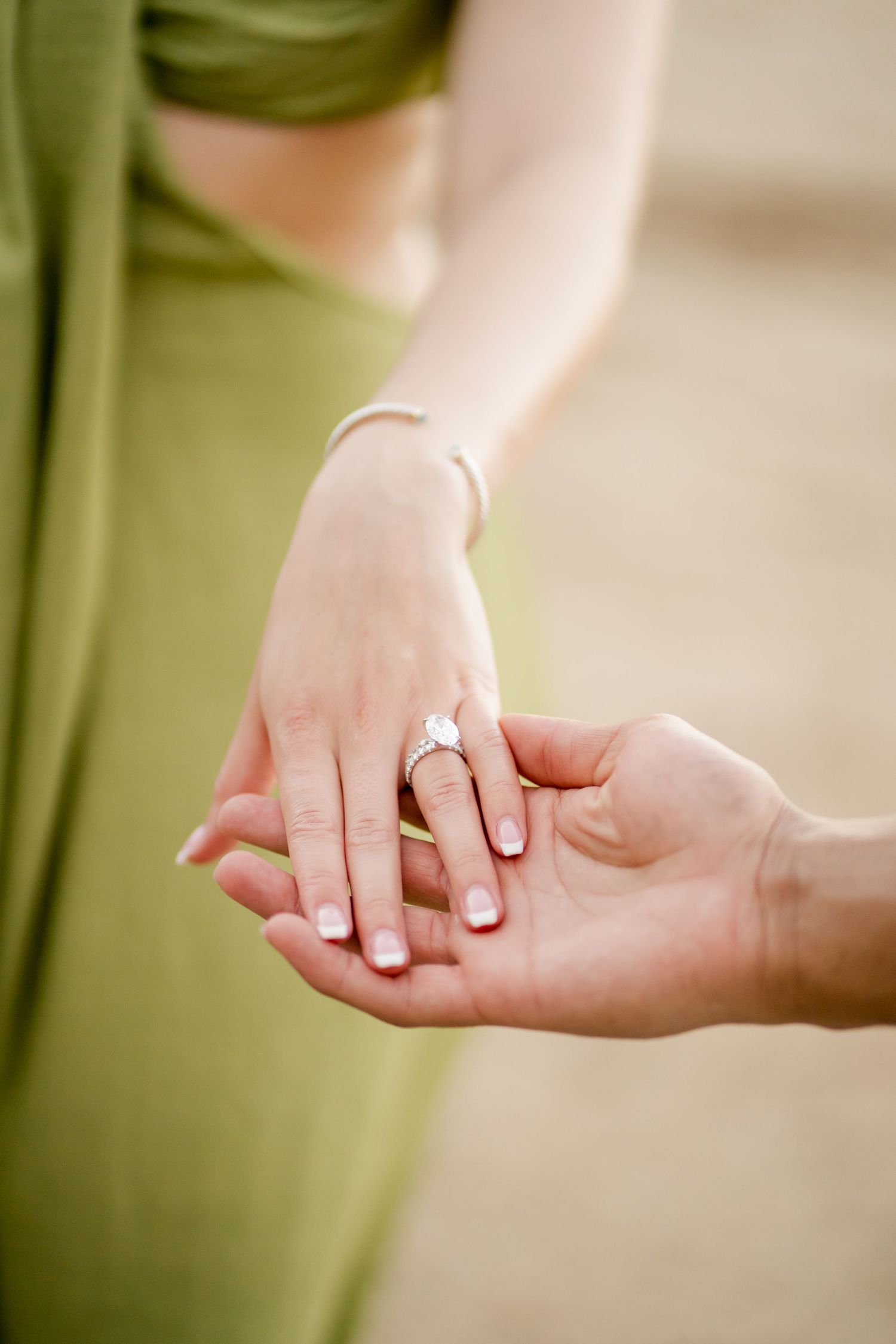 Close-up of an engagement ring during a romantic proposal session at Andaz Costa Rica in Peninsula Papagayo.