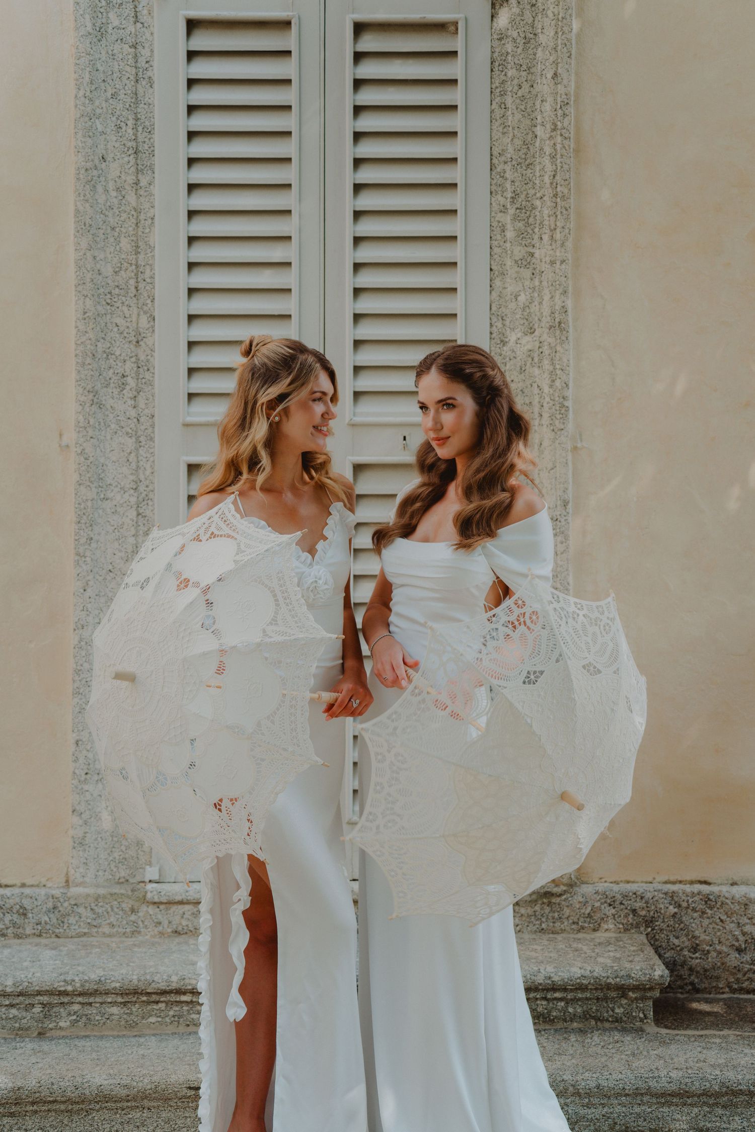 le damigelle della sposa in villa balbiano lago di como