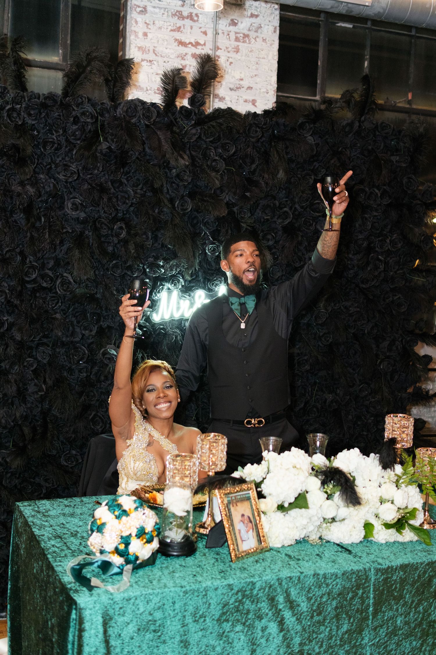 Bryan Keith Photo - Bride and Groom at the sweetheart table.