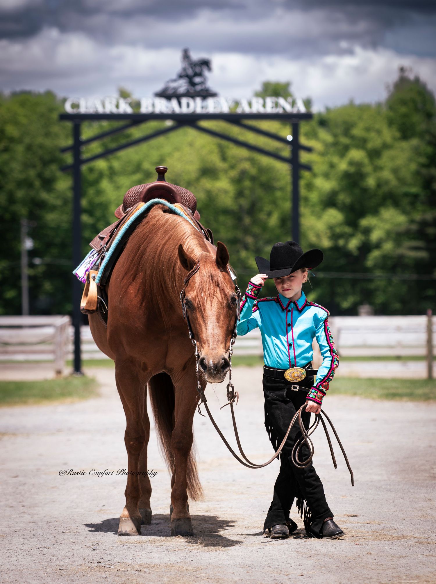 horse family photography