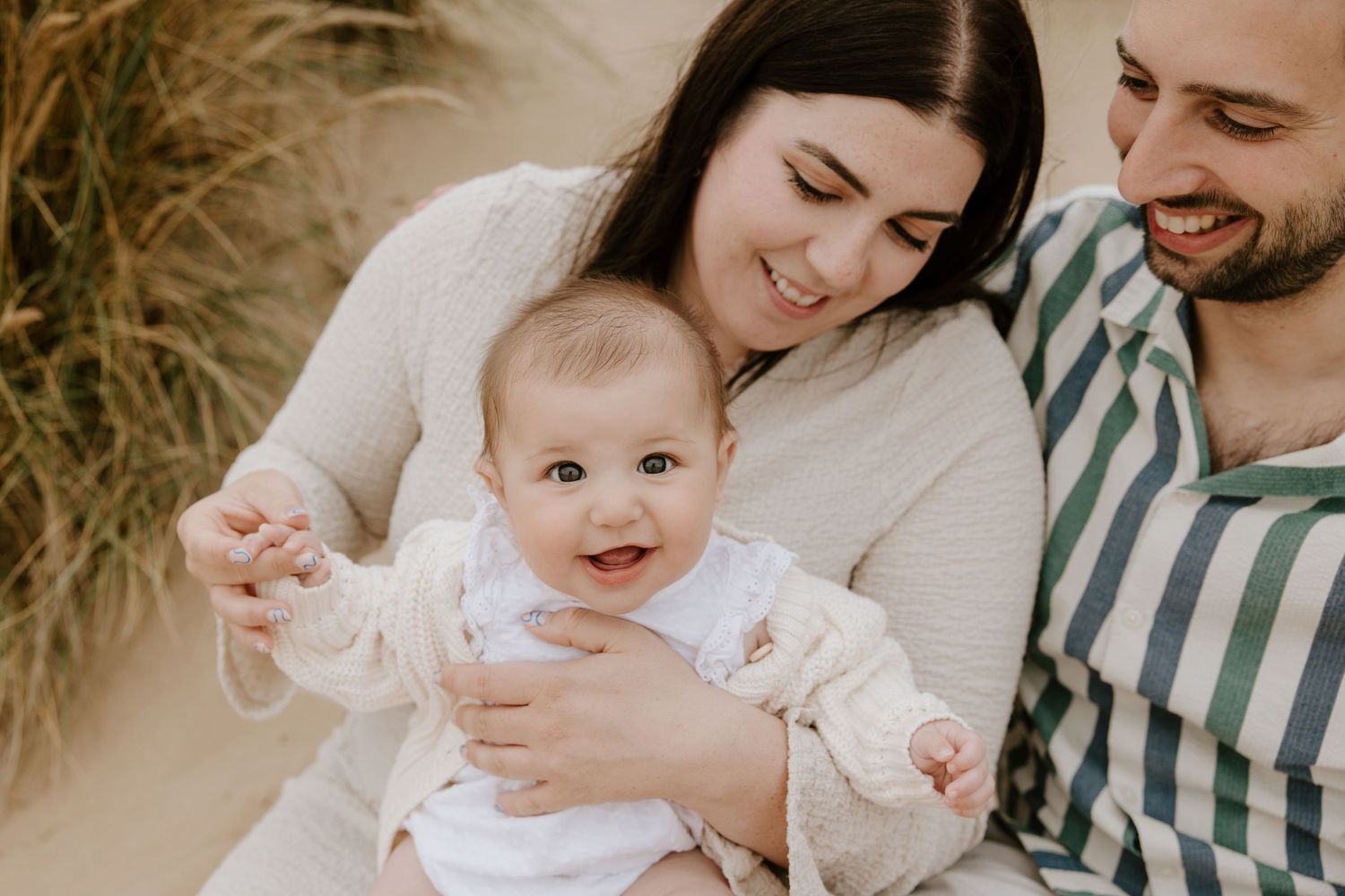 Family photoshoot at the beach in Bournemouth, Dorset.