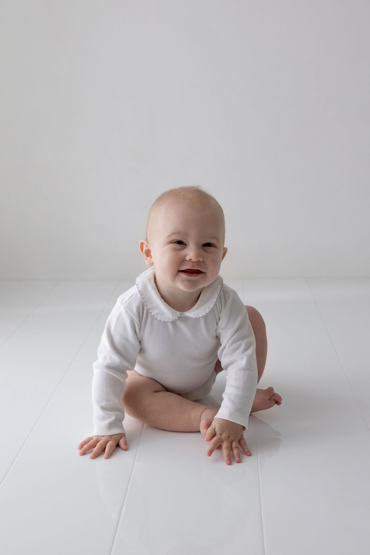 Six month old baby photoshoot. Studio photoshoot in Bournemouth, Dorset.
