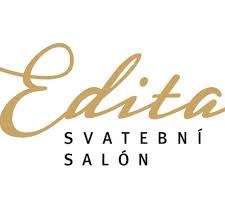 Elegant gold script logo for Edita Svatebni Salon bridal boutique.