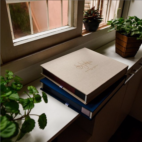 Stack of books on a sunlit windowsill surrounded by lush green houseplants in a cozy home setting.