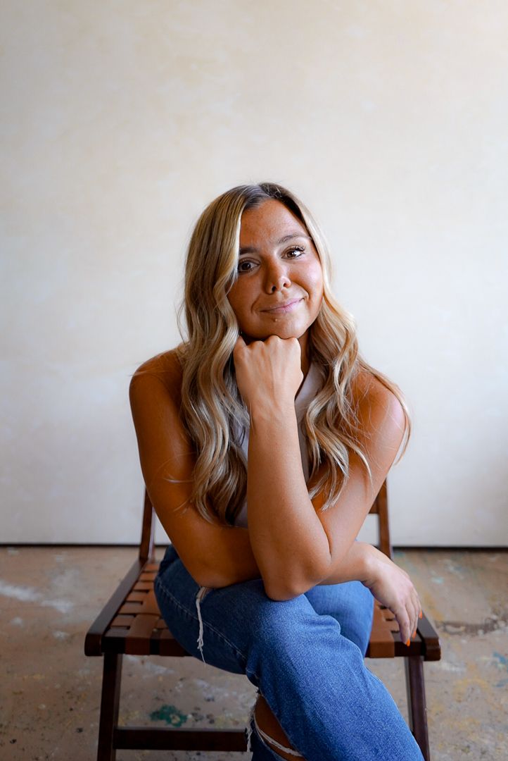 Multiple casual portraits showing playful expressions and poses against plain white backdrop.