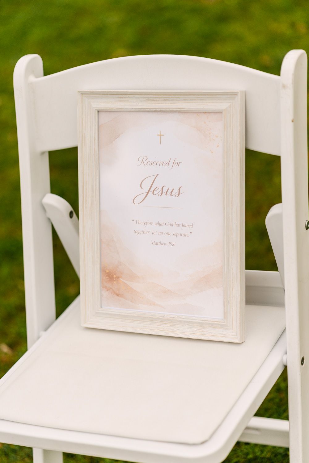 White framed 