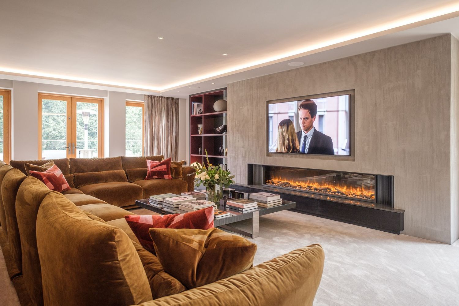 Stunning interior image of a beautifully designed living room photographed for an interior design firm based in Yorkshire