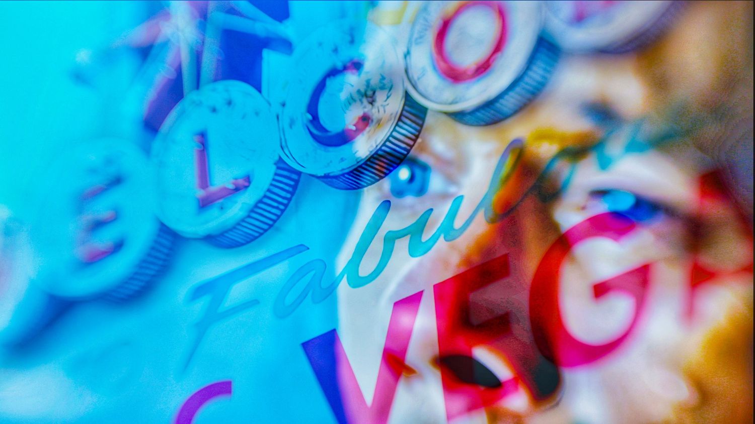 An abstract image by Simon Robertson, capturing the bright colours of multiple exposures