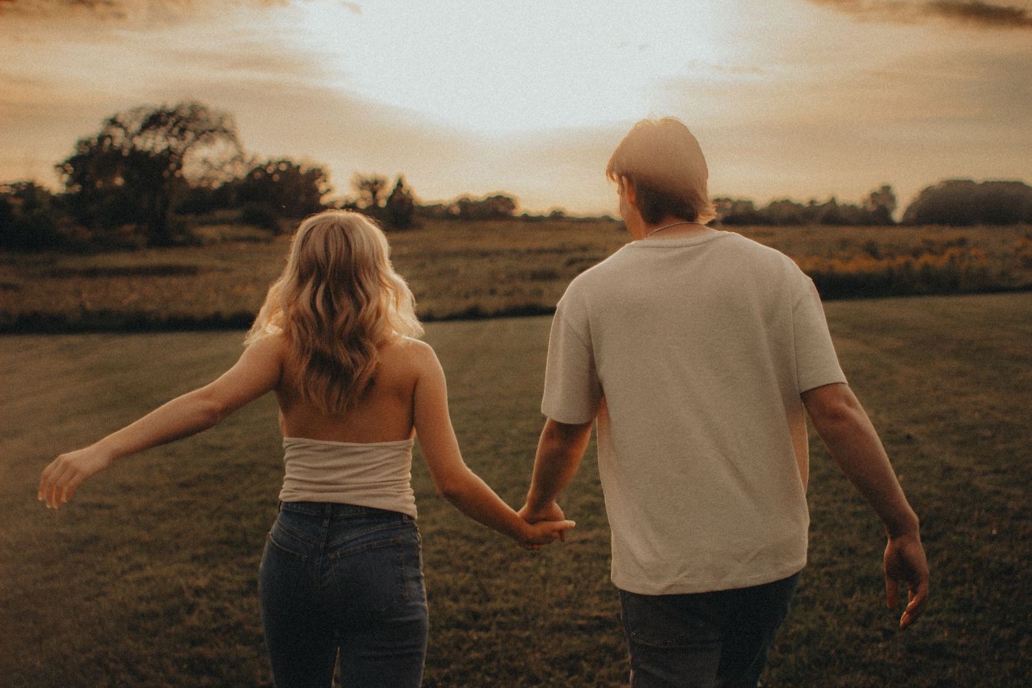 A couple, warm nostalgic moody light engagement session in Milaca, Minnesota  Elk River, MN Photographer Photography Wedding Couples Unique