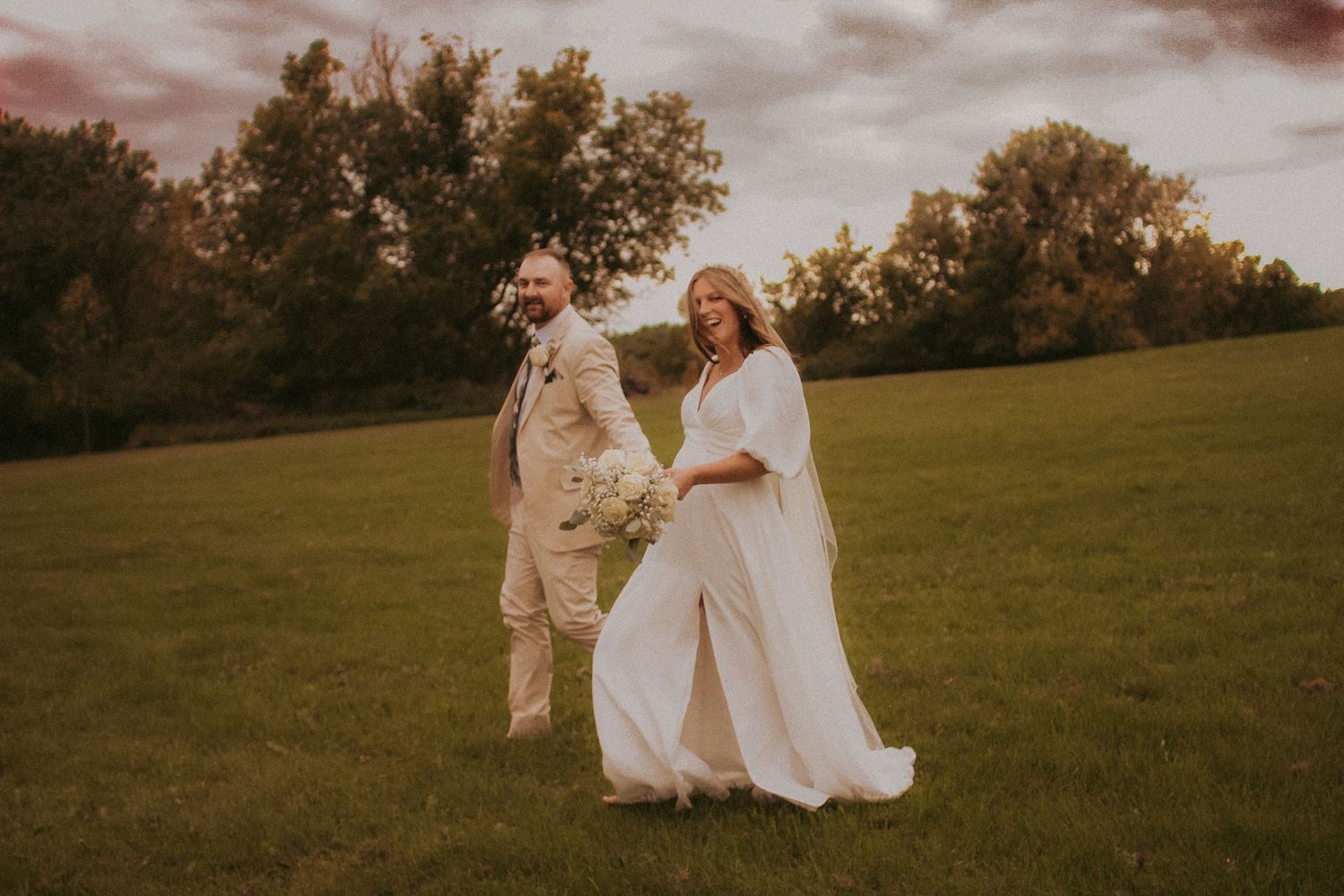 A couple, warm nostalgic moody light wedding in Milaca, Minnesota  Elk River, MN Photographer Photography Wedding Couples Engagement Session