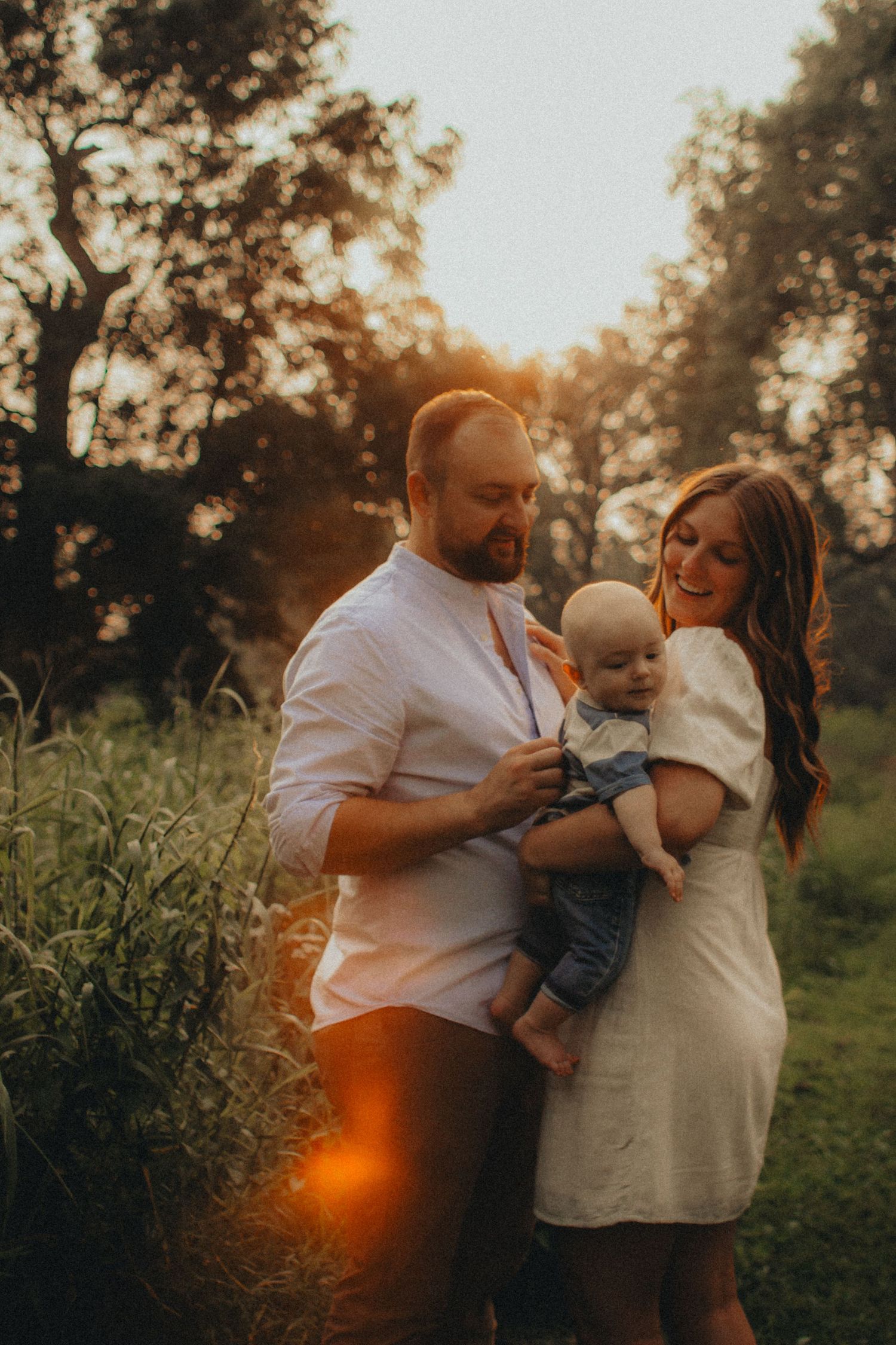 A family session in wildflower field in Elk River, Minnesota MN Photographer Photography Wedding Couples Engagement Session Senior Unique