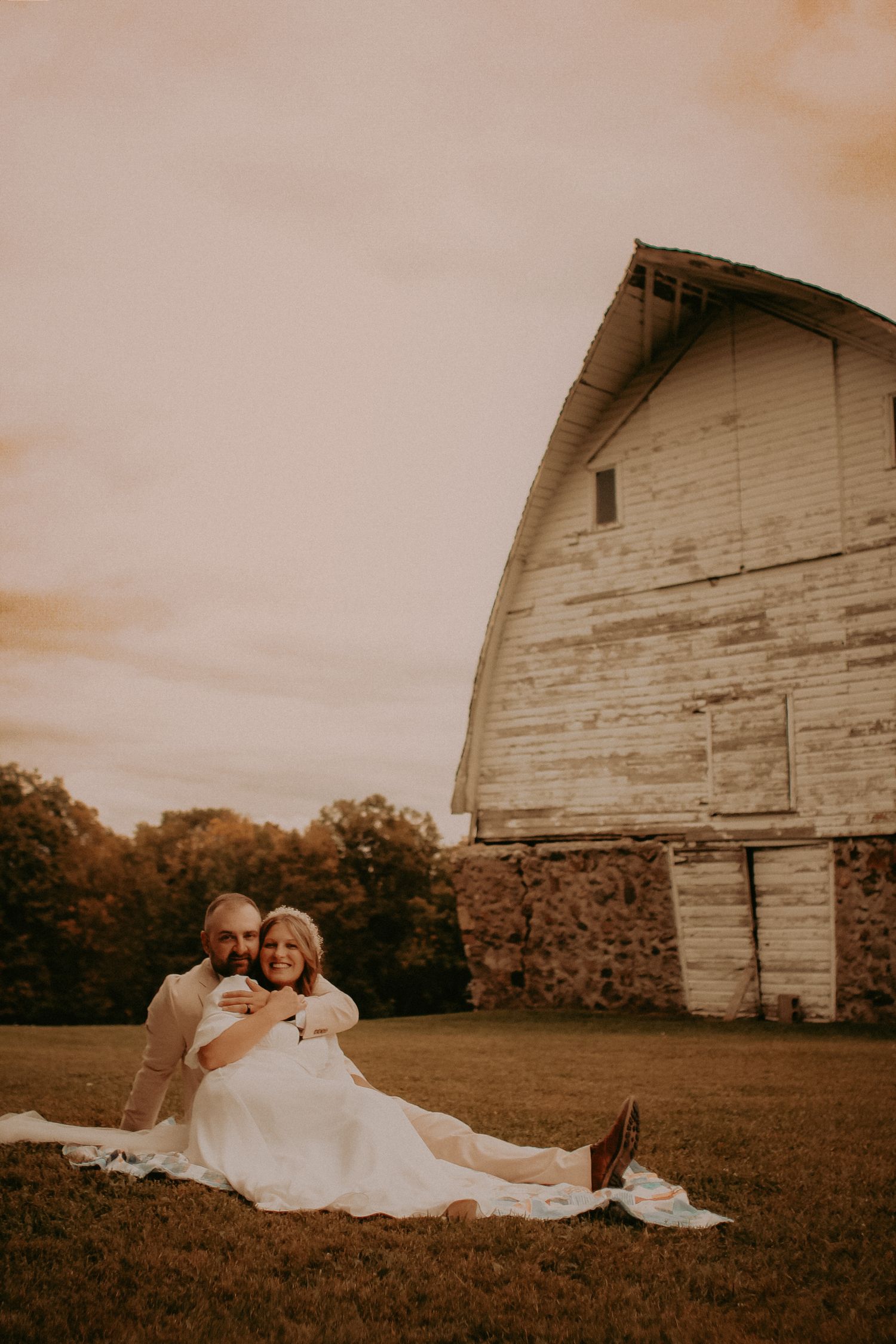 A couple, warm nostalgic moody light wedding in Milaca, Minnesota  Elk River, MN Photographer Photography Couples Engagement Session Unique