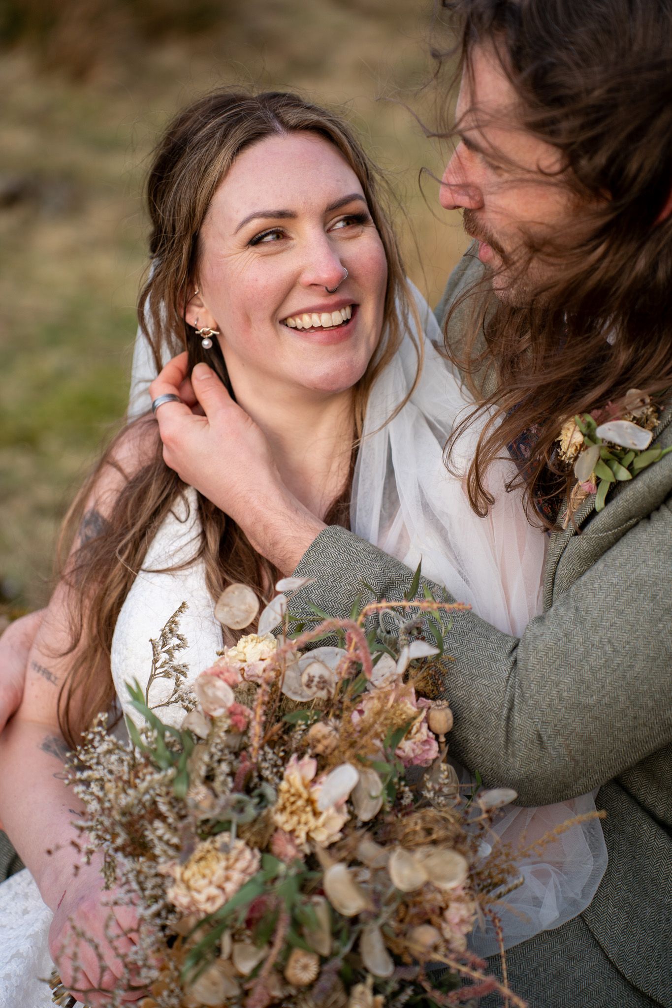Fairy Glen, Isle of Skye, candid and romantic wedding photography capturing authentic love and emotion